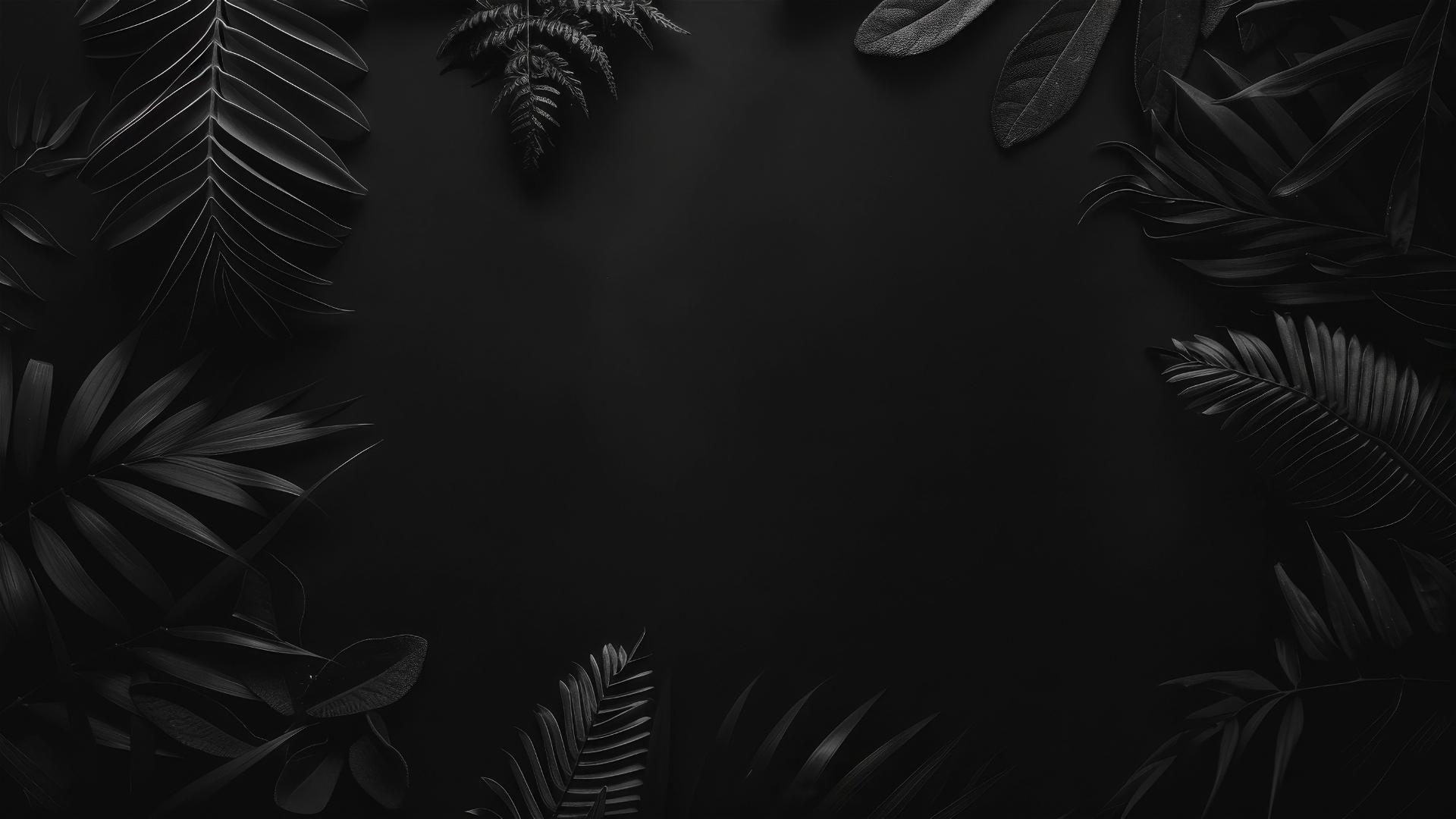 Black background with minimal, low-light design