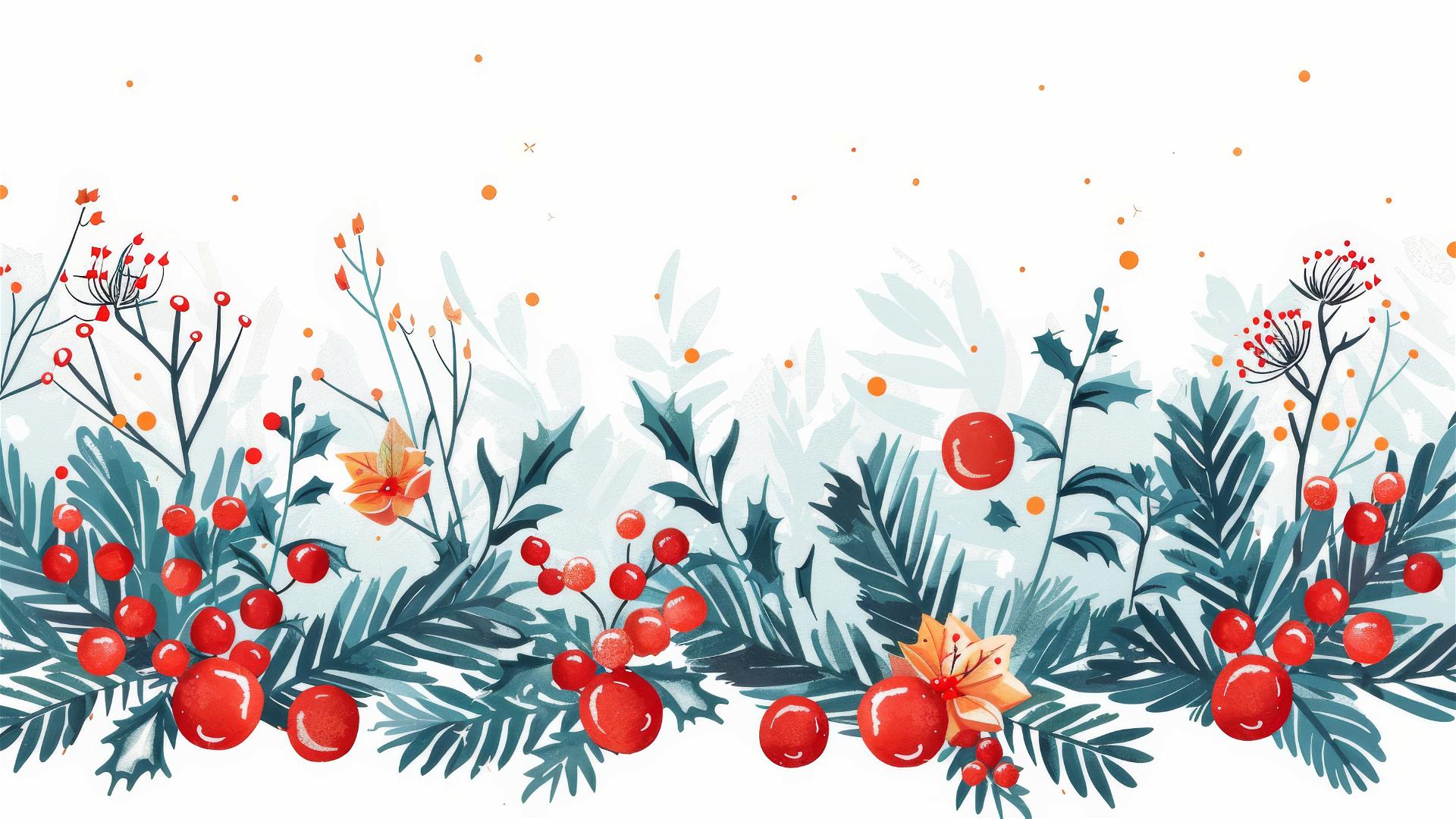 Vector graphic design of a Christmas theme