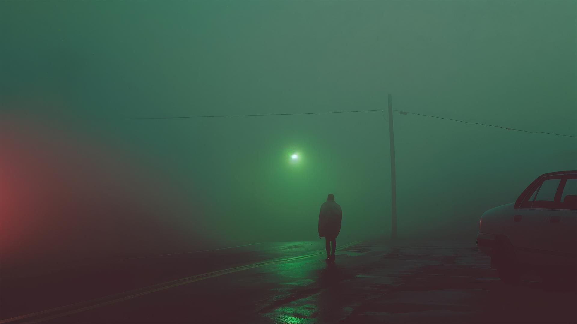 Cinematic 35mm photograph transitioning from dark to light