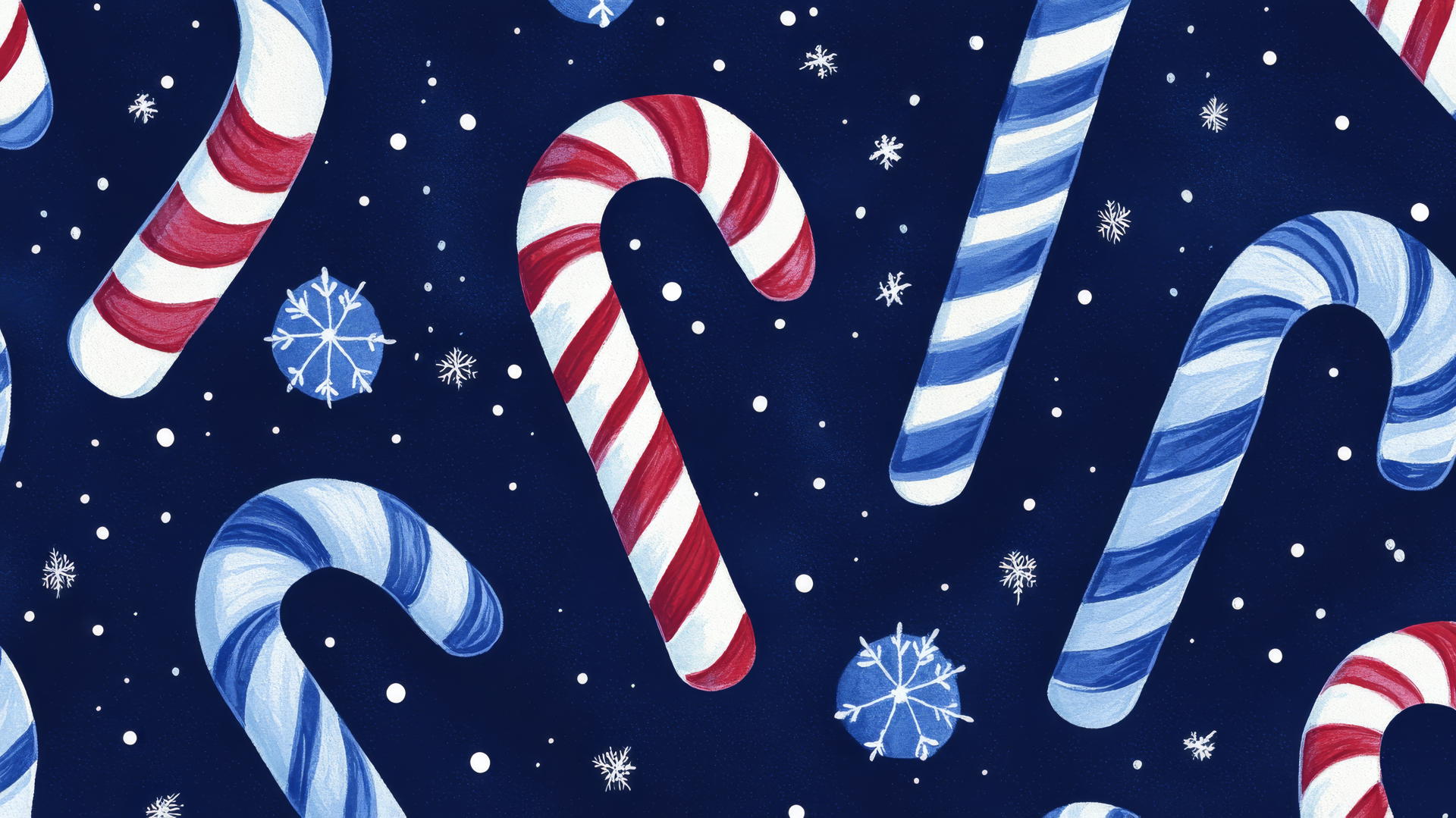 preppy blue wallpaper with blue and white striped candy canes
