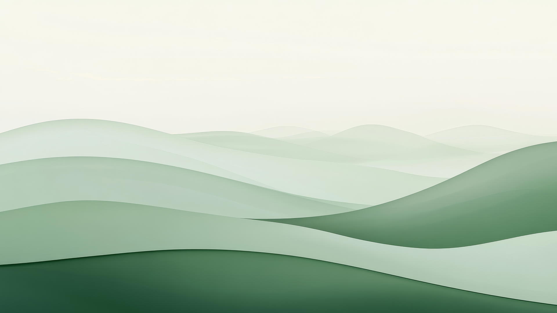 A calming and elegant sage green wallpaper with smooth minimalist gradients.