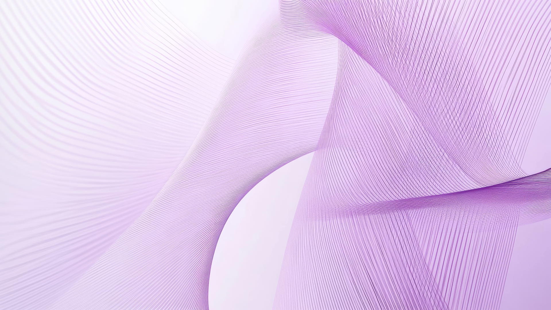 Minimalist light purple wallpaper with thin abstract geometric lines on white.