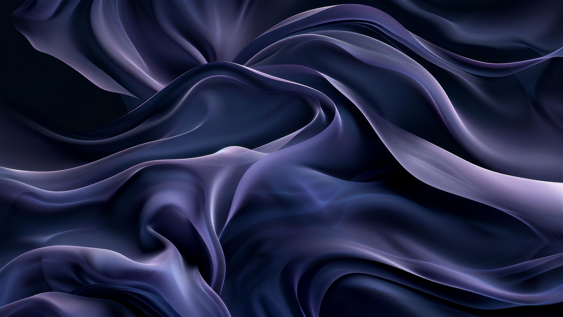 Elegant black quartz pattern with flowing shapes on an iPhone