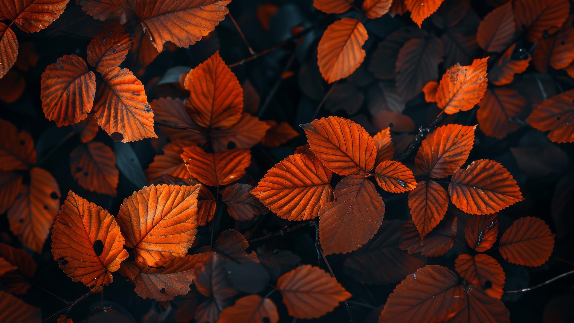 Aesthetic autumn background in 4K resolution for iPhone