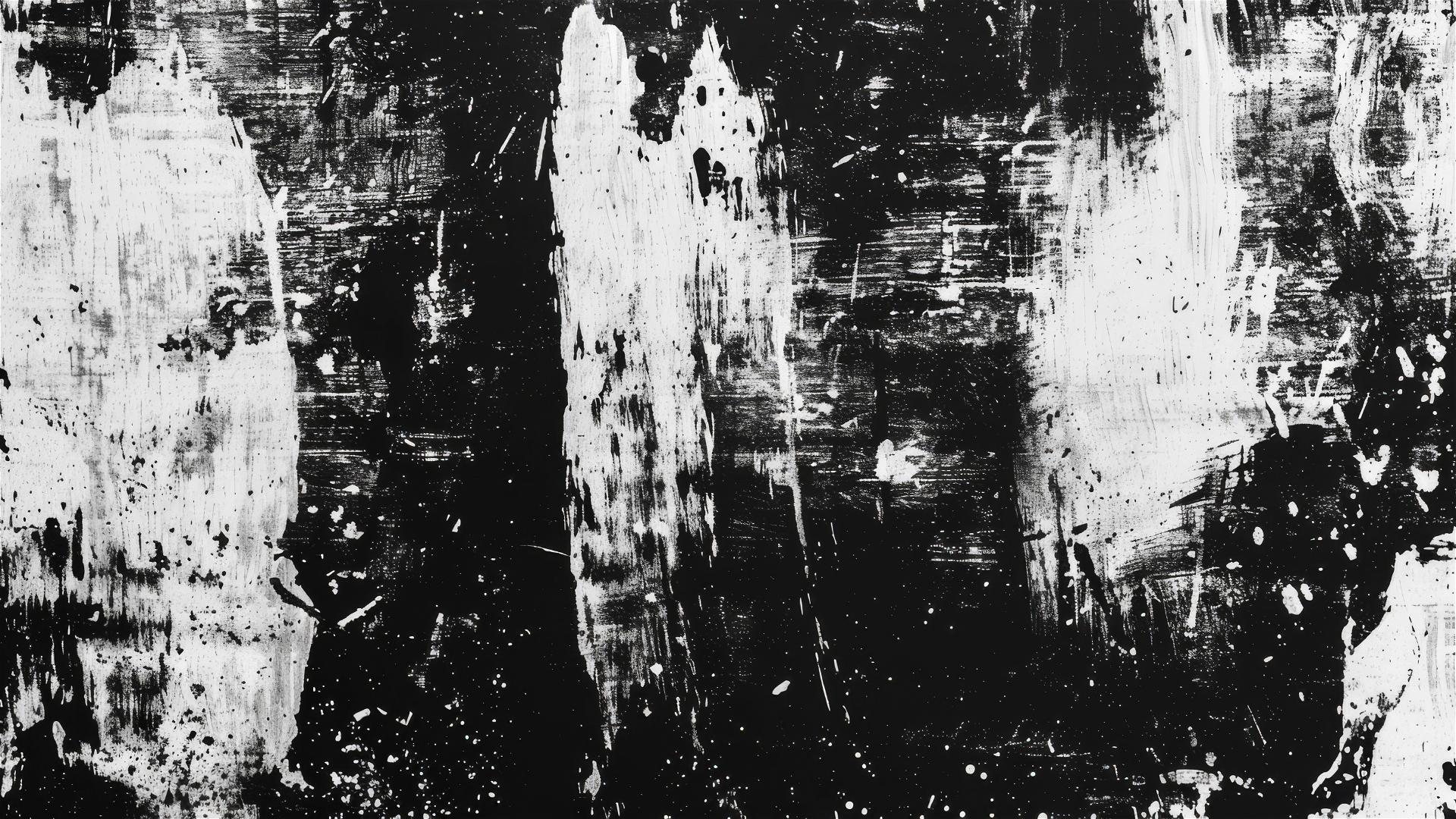 White grunge texture on black background
