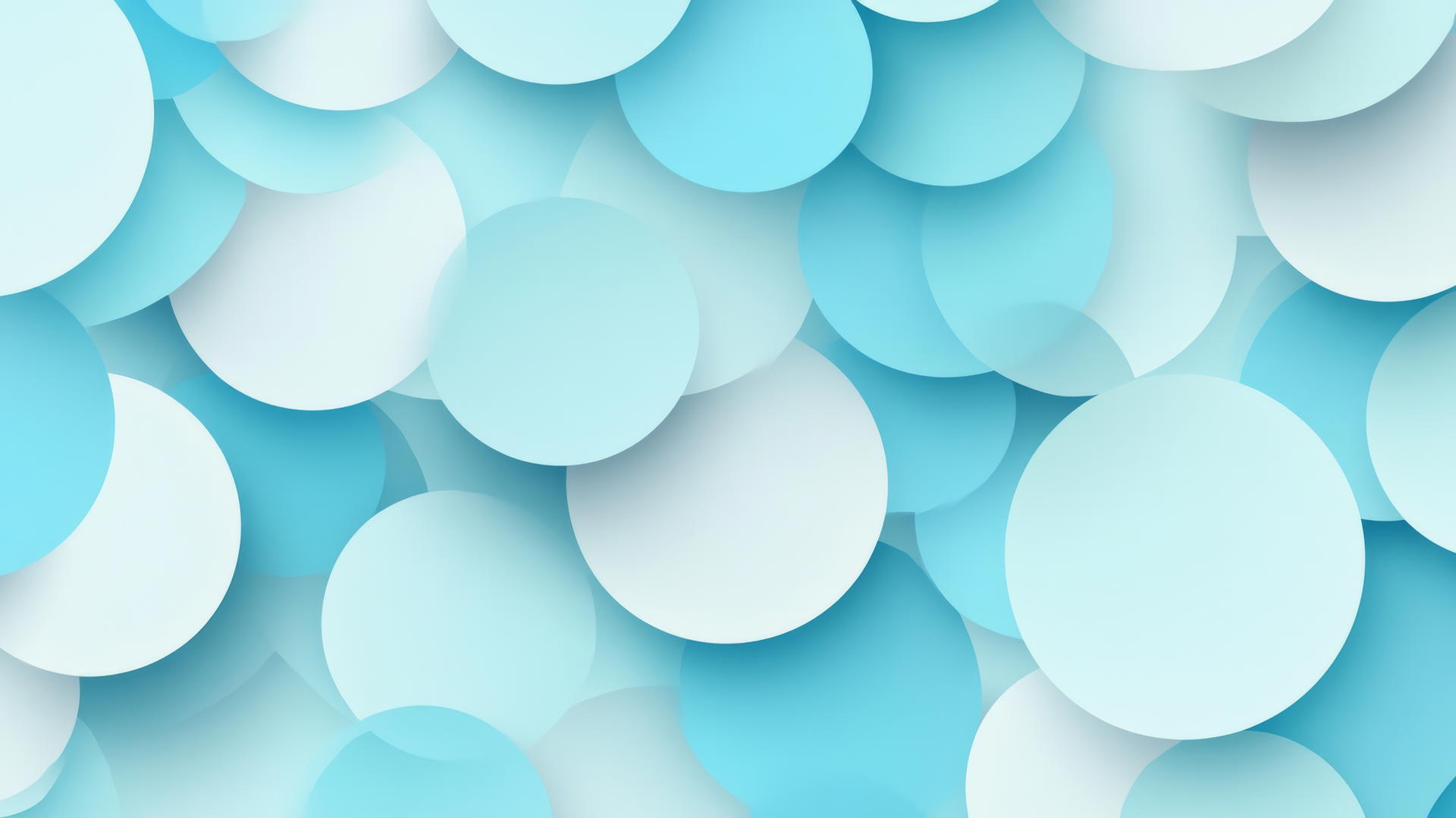 baby blue wallpaper with overlapping circles in varying shades