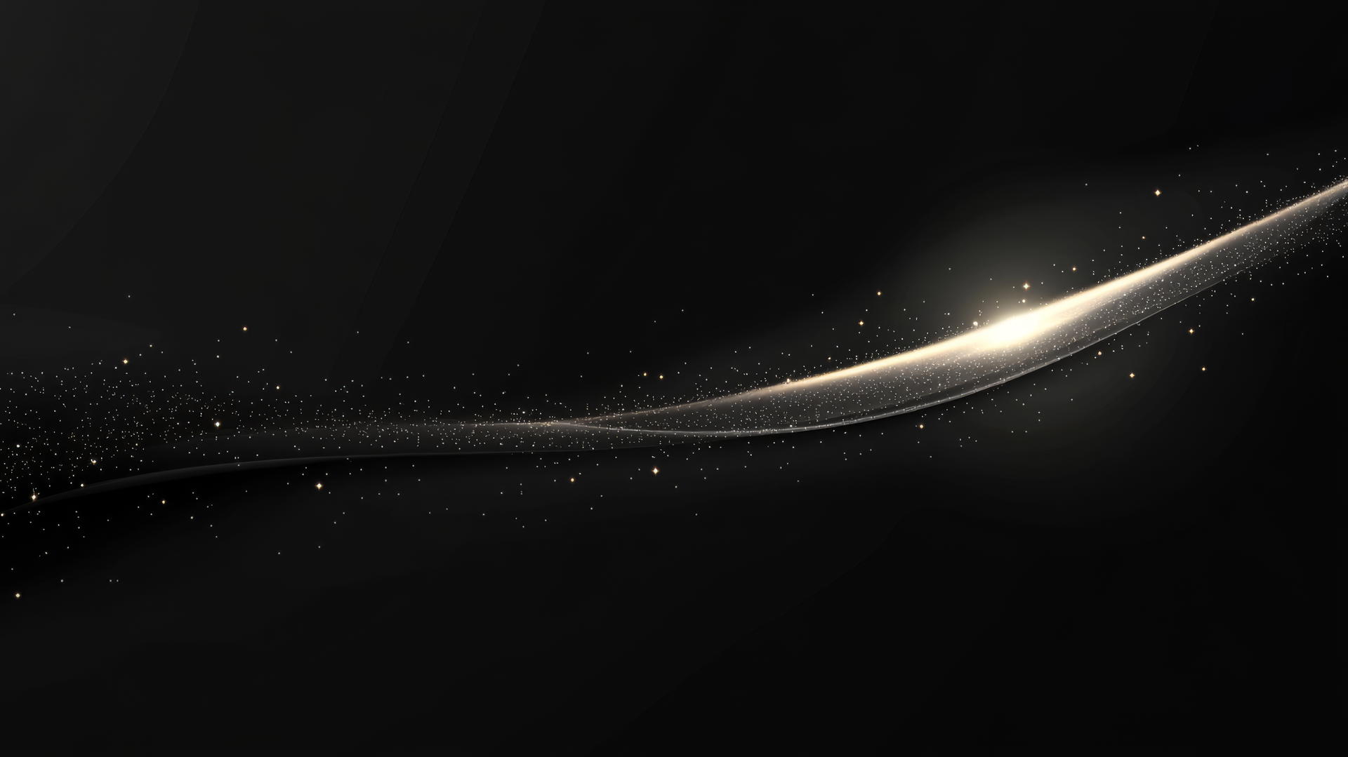 Single glowing line on black background with subtle light accents