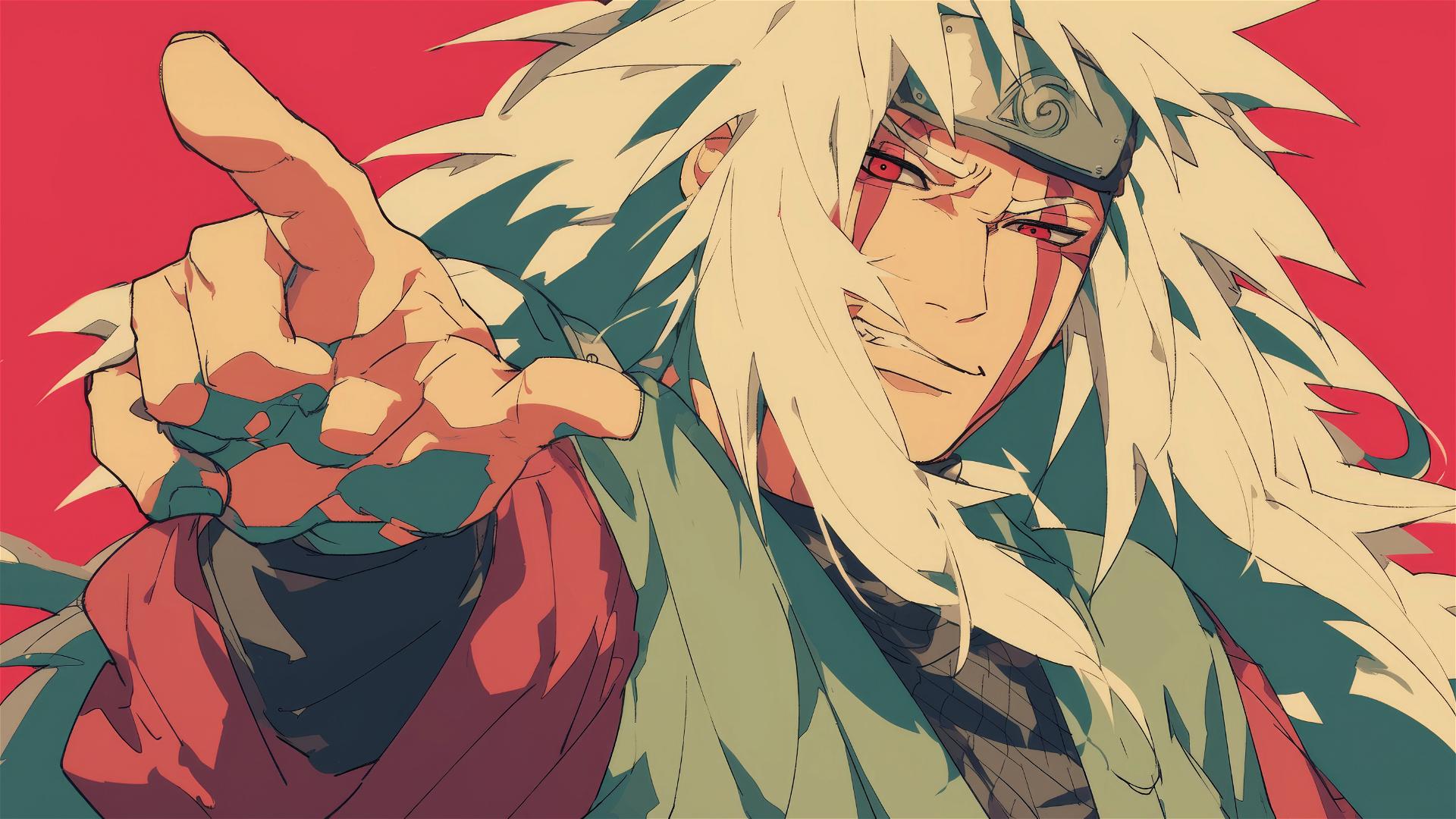 Illustration of Jiraiya, the legendary ninja from Naruto.