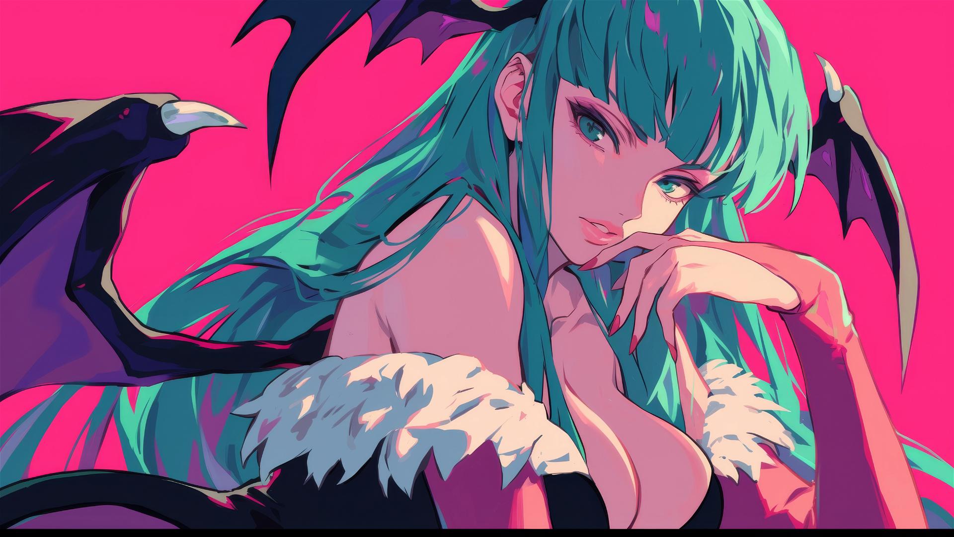 Artistic depiction of Morrigan Aensland