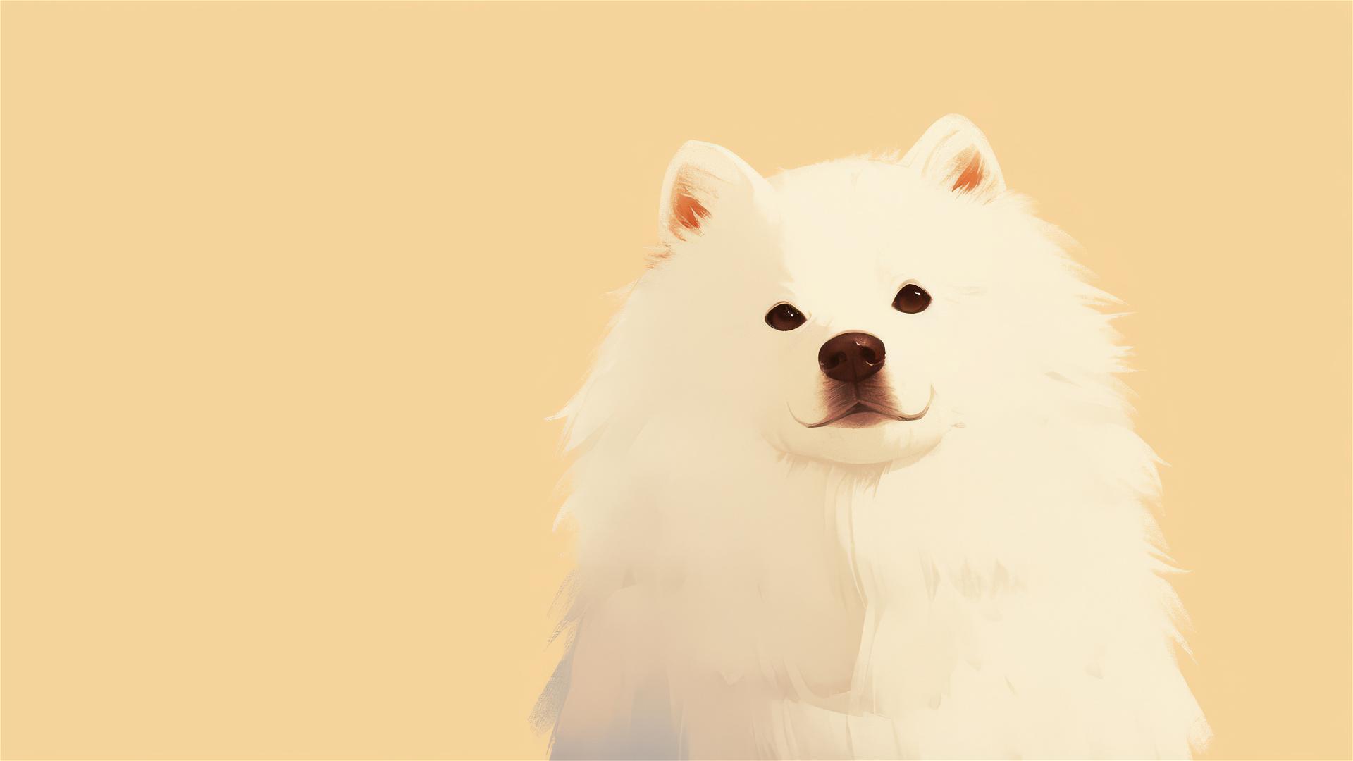 Minimalist 8K dog design for iPhone