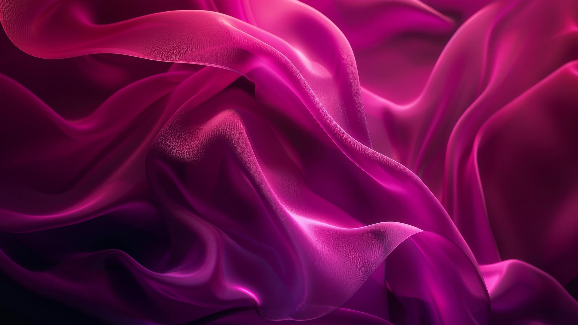 Dark magenta flowing shapes on a minimalistic background