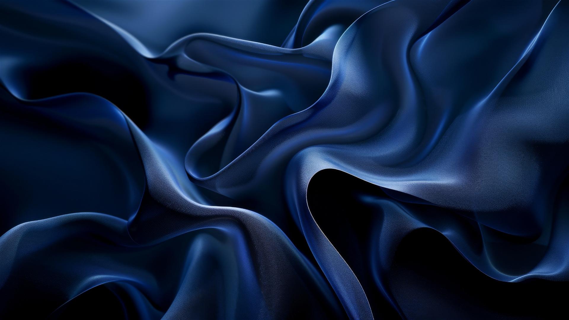 Elegant black indigo flowing shapes on iPhone background