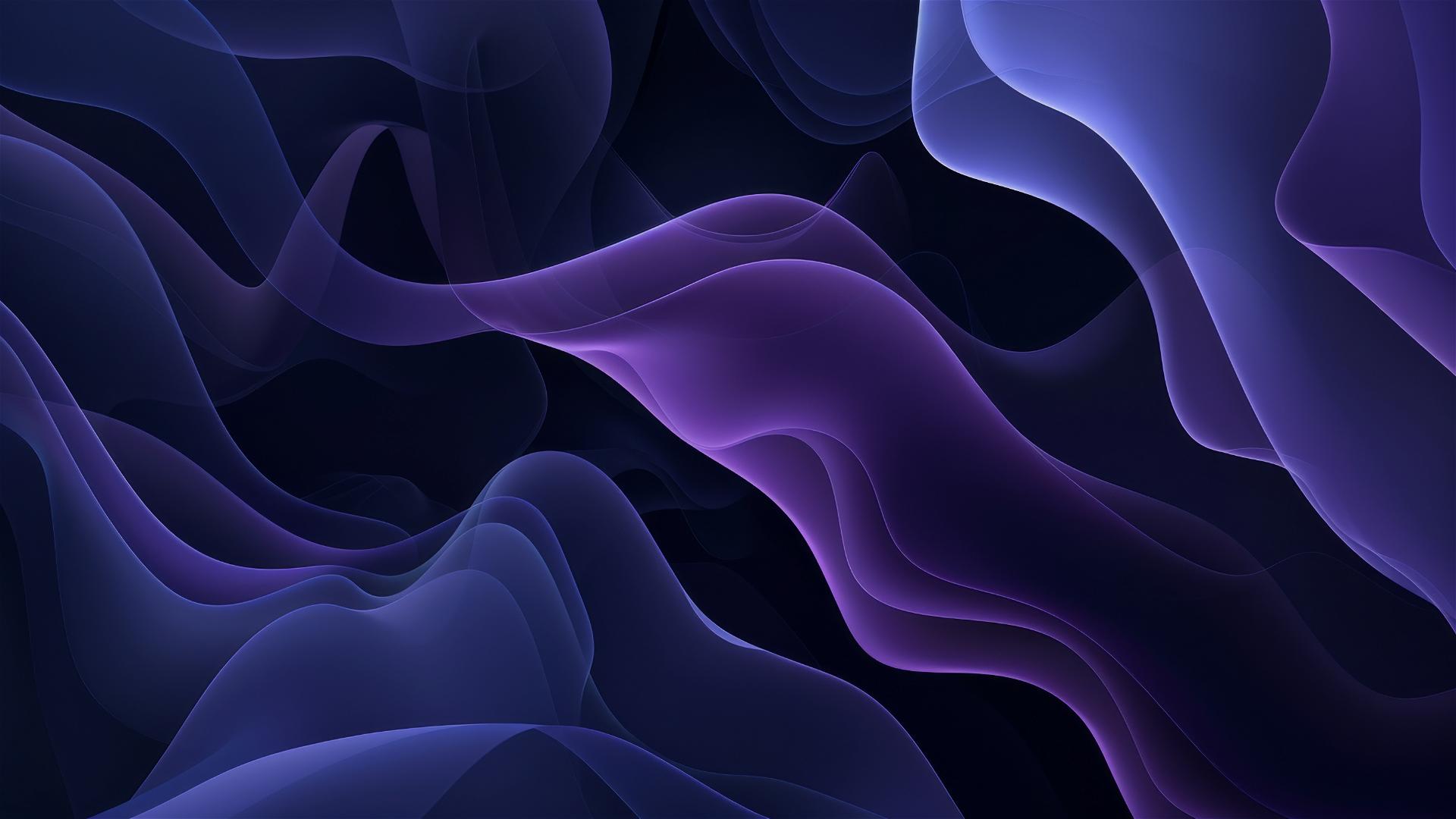 Dark periwinkle shapes on iPhone background