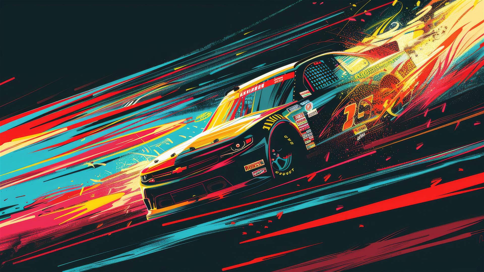 NASCAR-themed T-shirt design