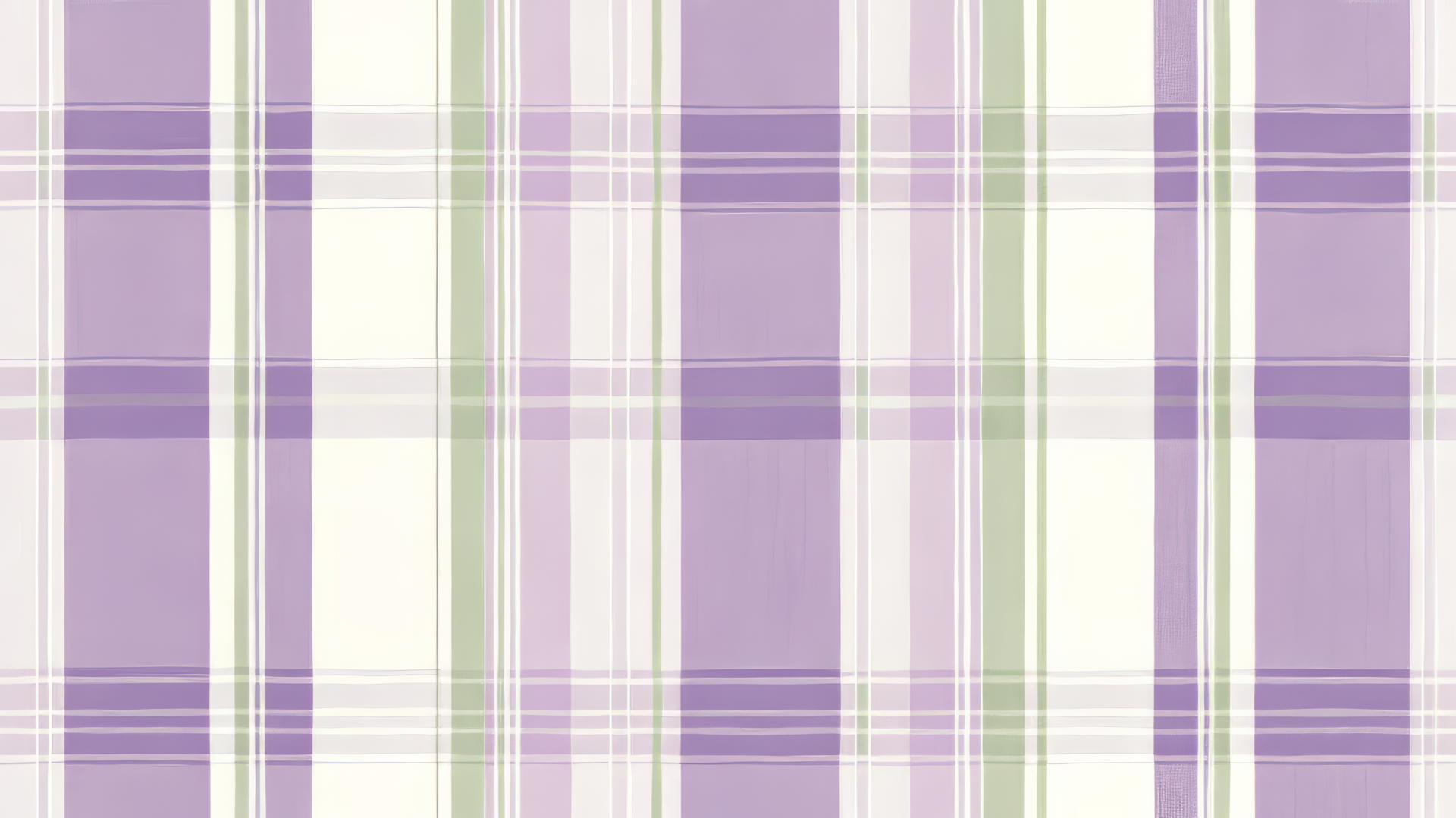 Preppy purple wallpaper with classic purple and white plaid and thin green stripes