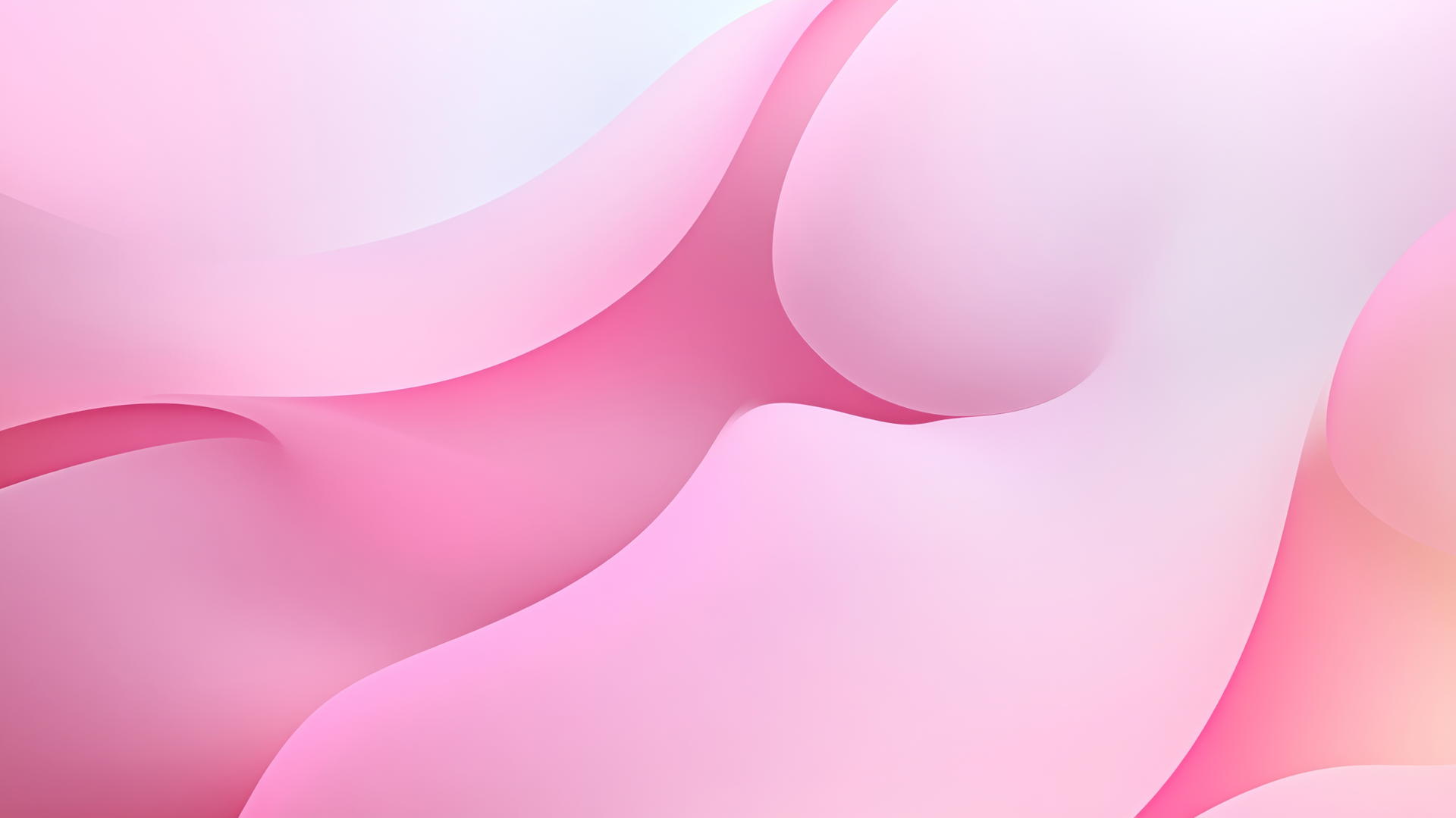 Modern abstract light pink wallpaper with layered translucent shapes and soft gradients