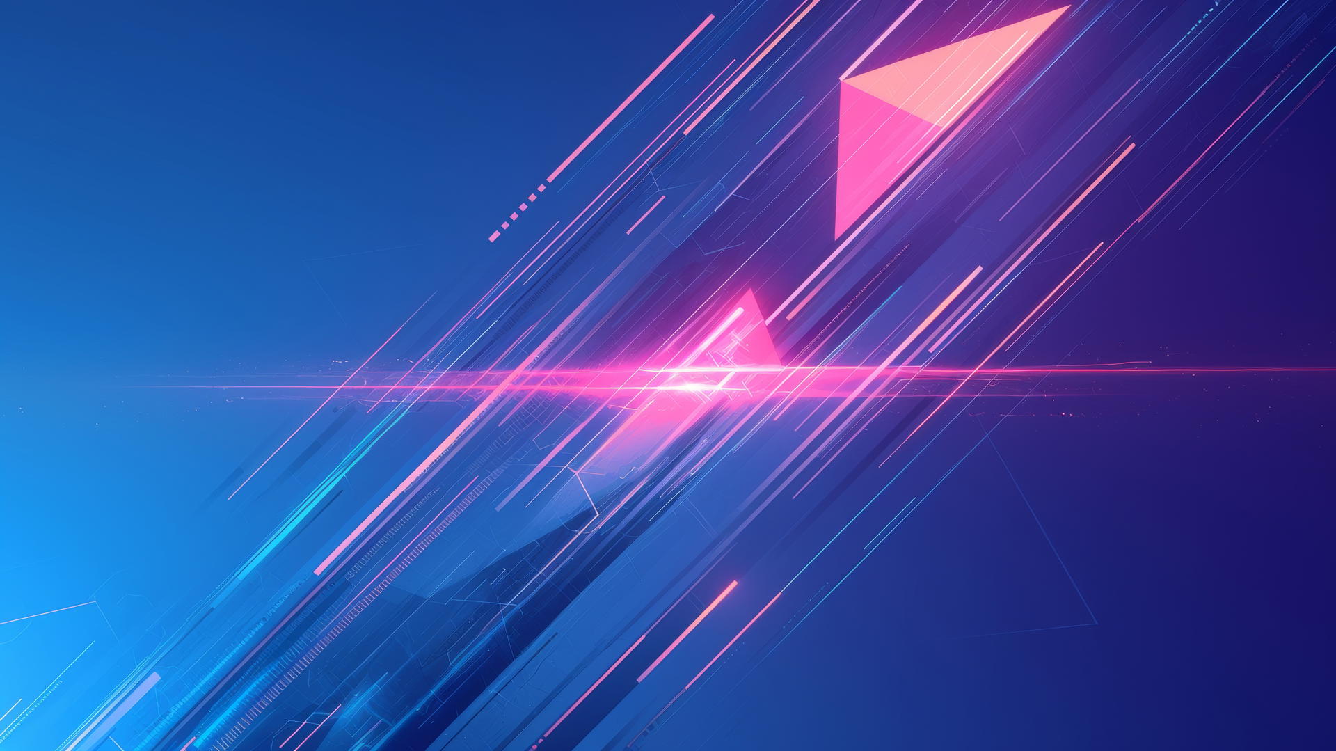 Cool wallpapers 4K with sharp geometric shapes and neon accents