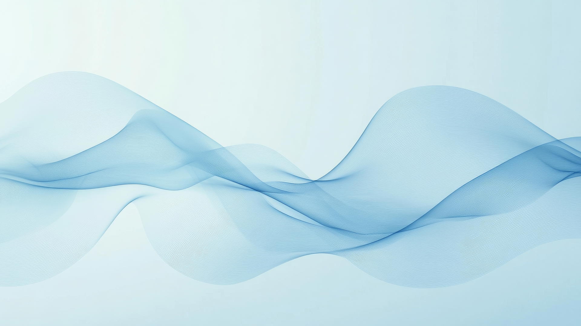 blue wallpaper with minimalist flowing blue waves on light blue background