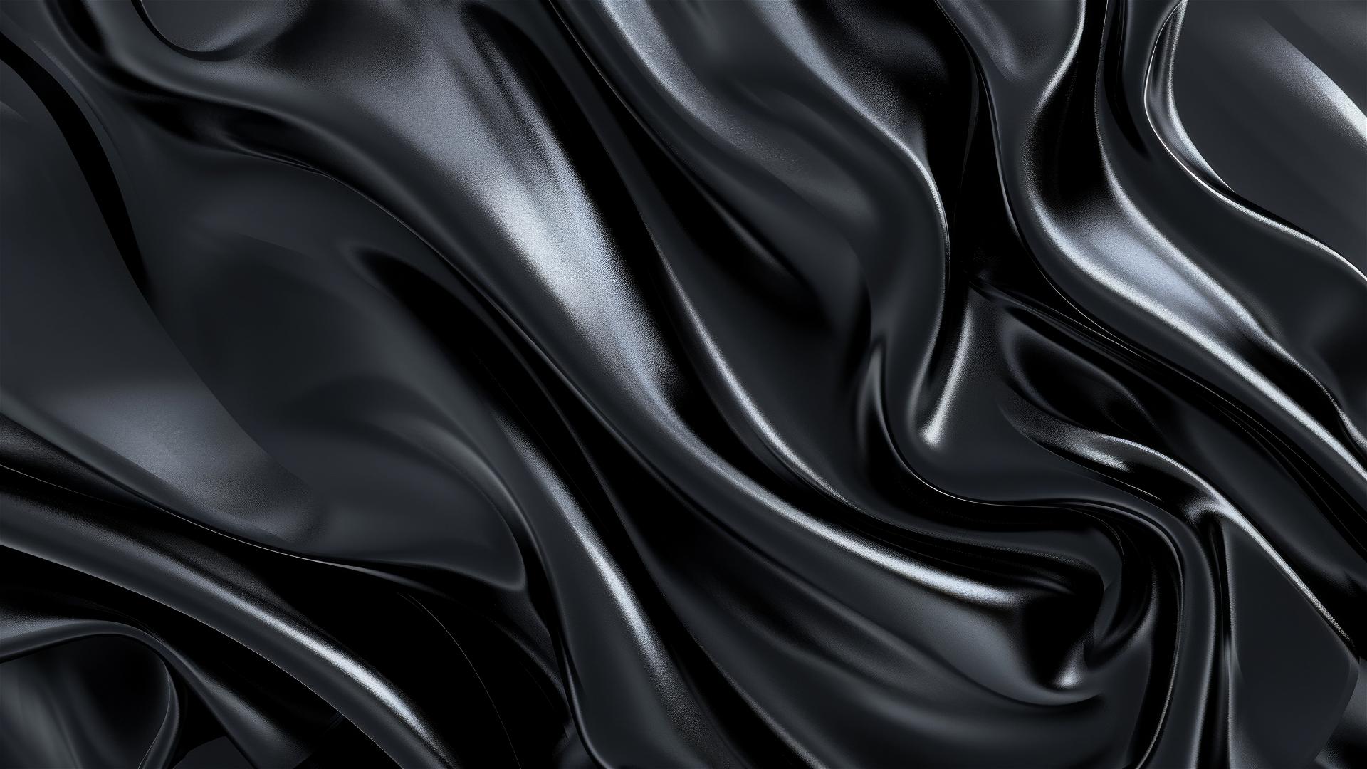Elegant dark platinum flowing shapes on iPhone background