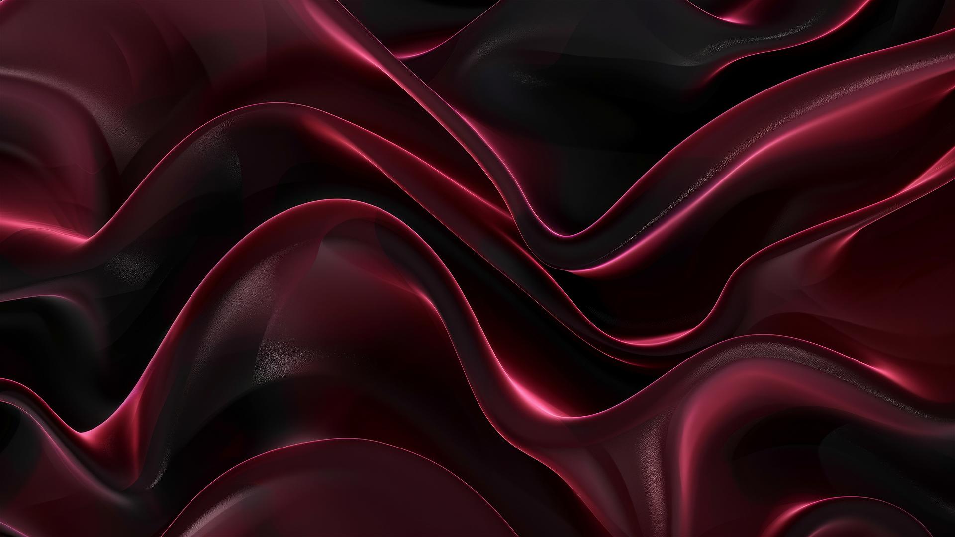 Elegant maroon shapes on black background
