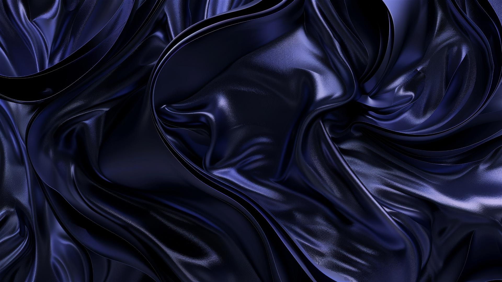 Black indigo flowing shapes, minimalistic style