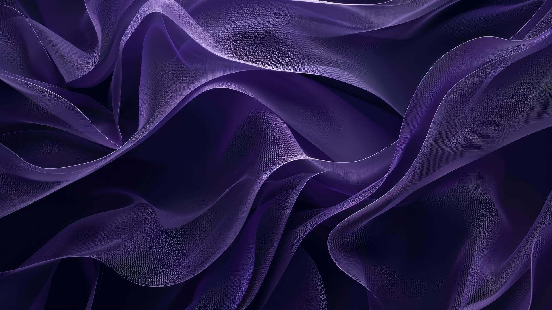 Dark periwinkle shapes flow elegantly on iPhone background
