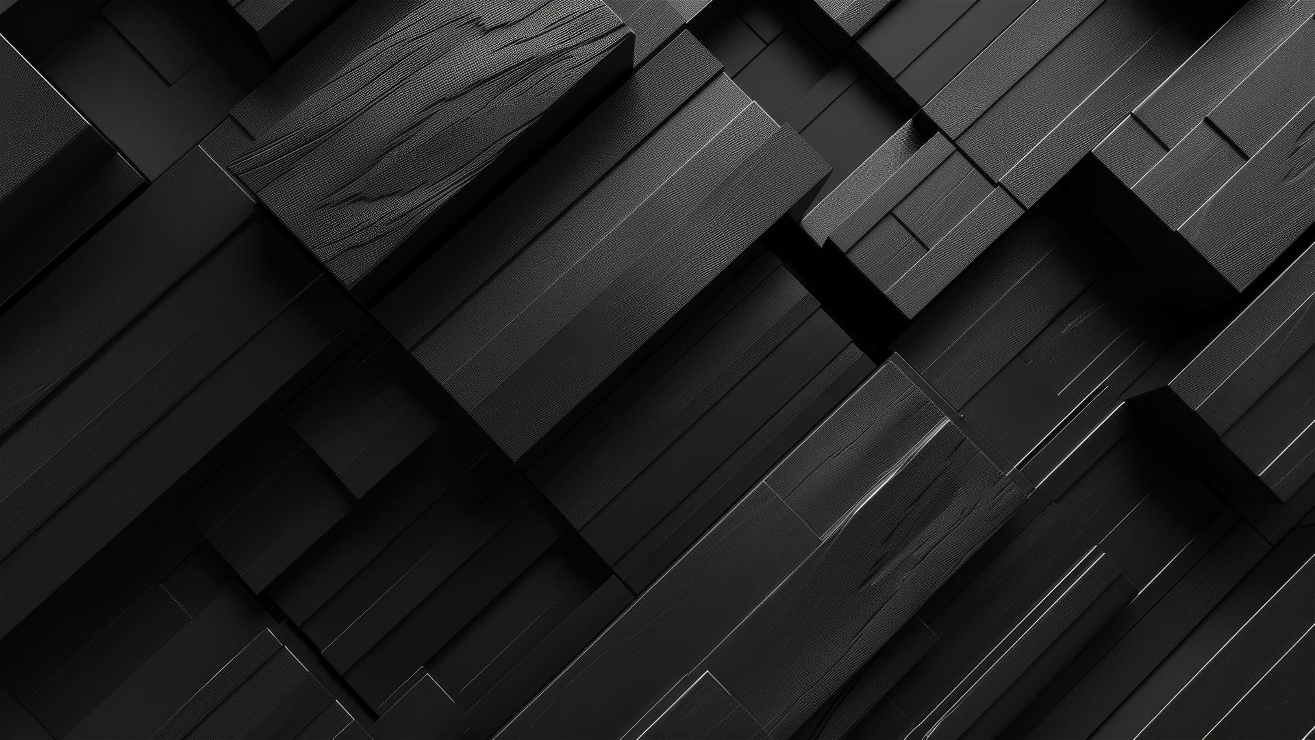 Black symmetrical parallelogram pattern with lower right lighting