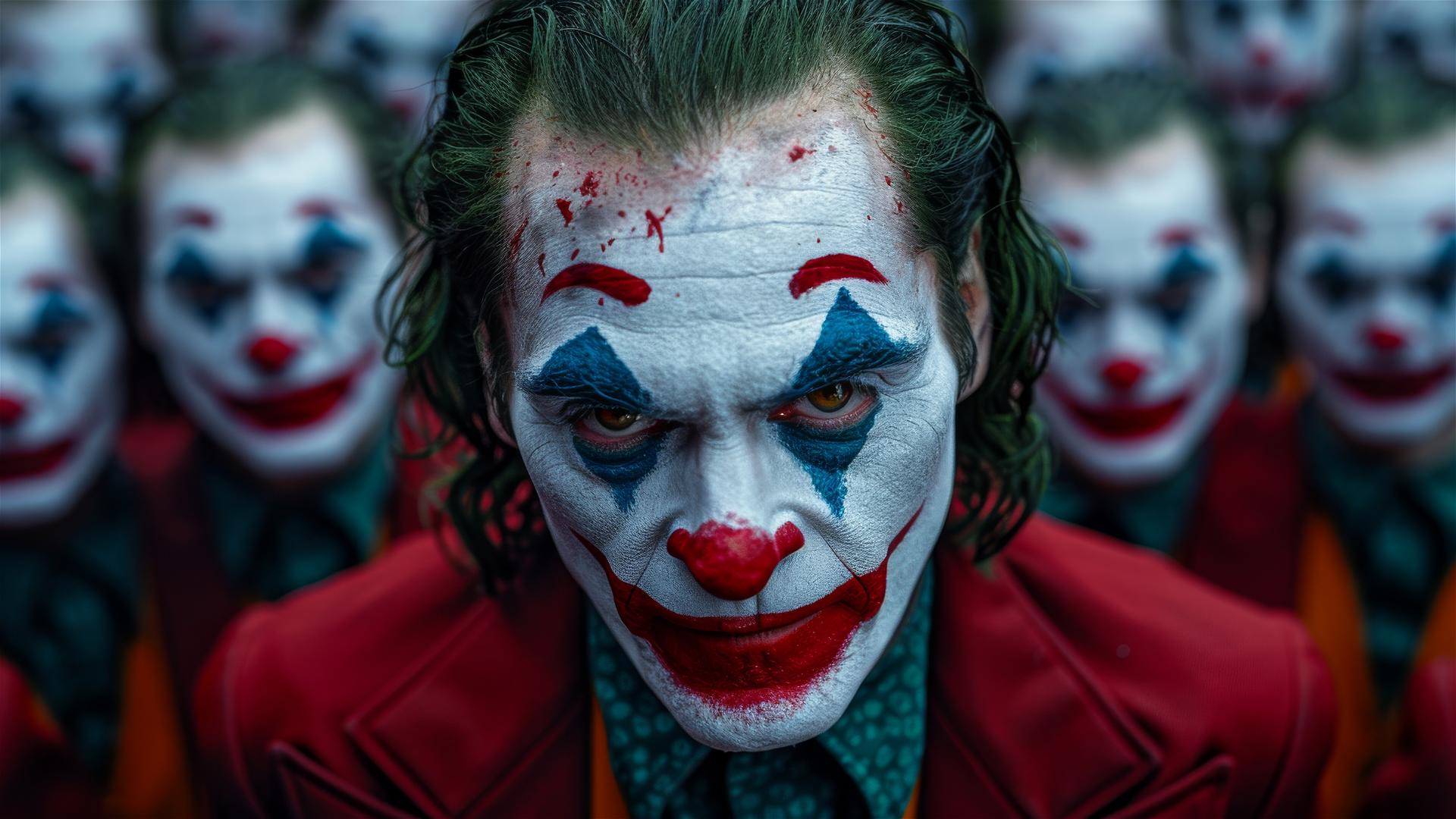 Joker's smile pattern in a dynamic style