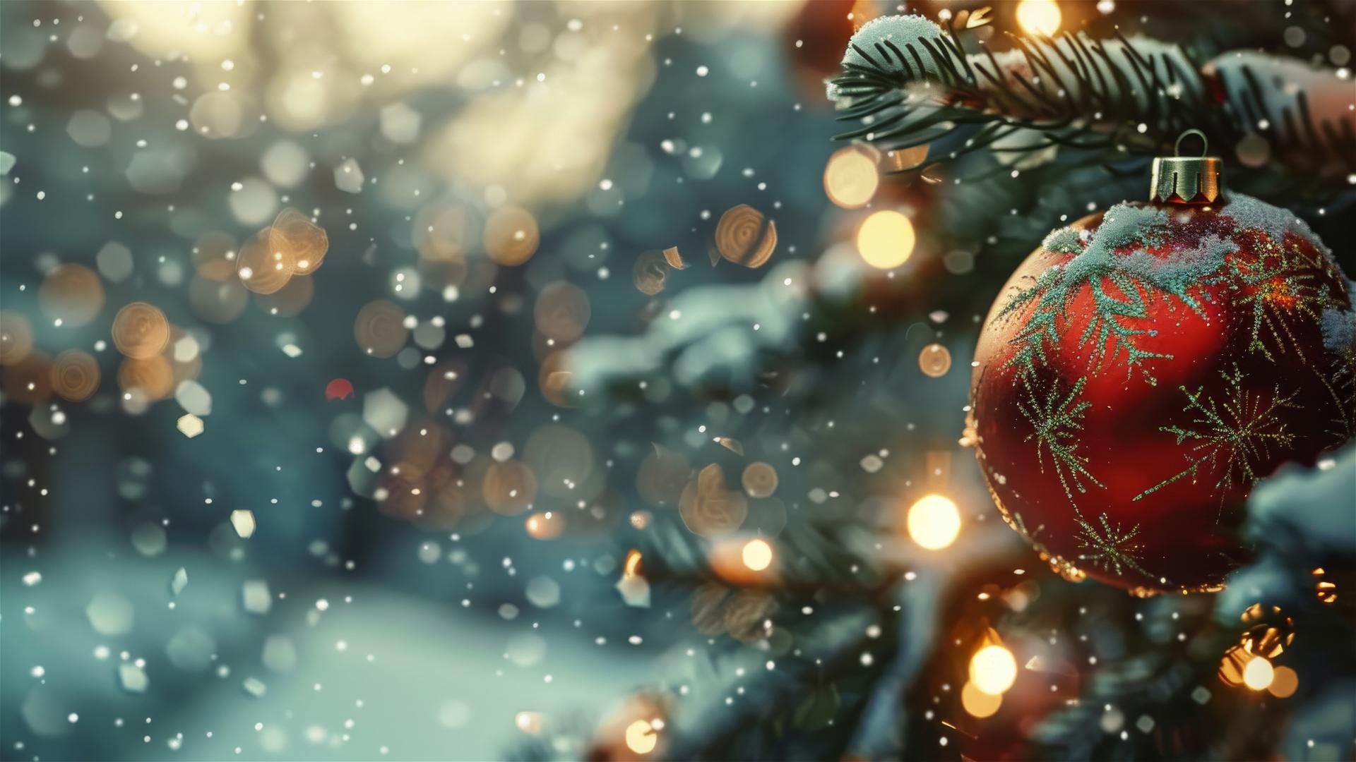 4K Christmas background