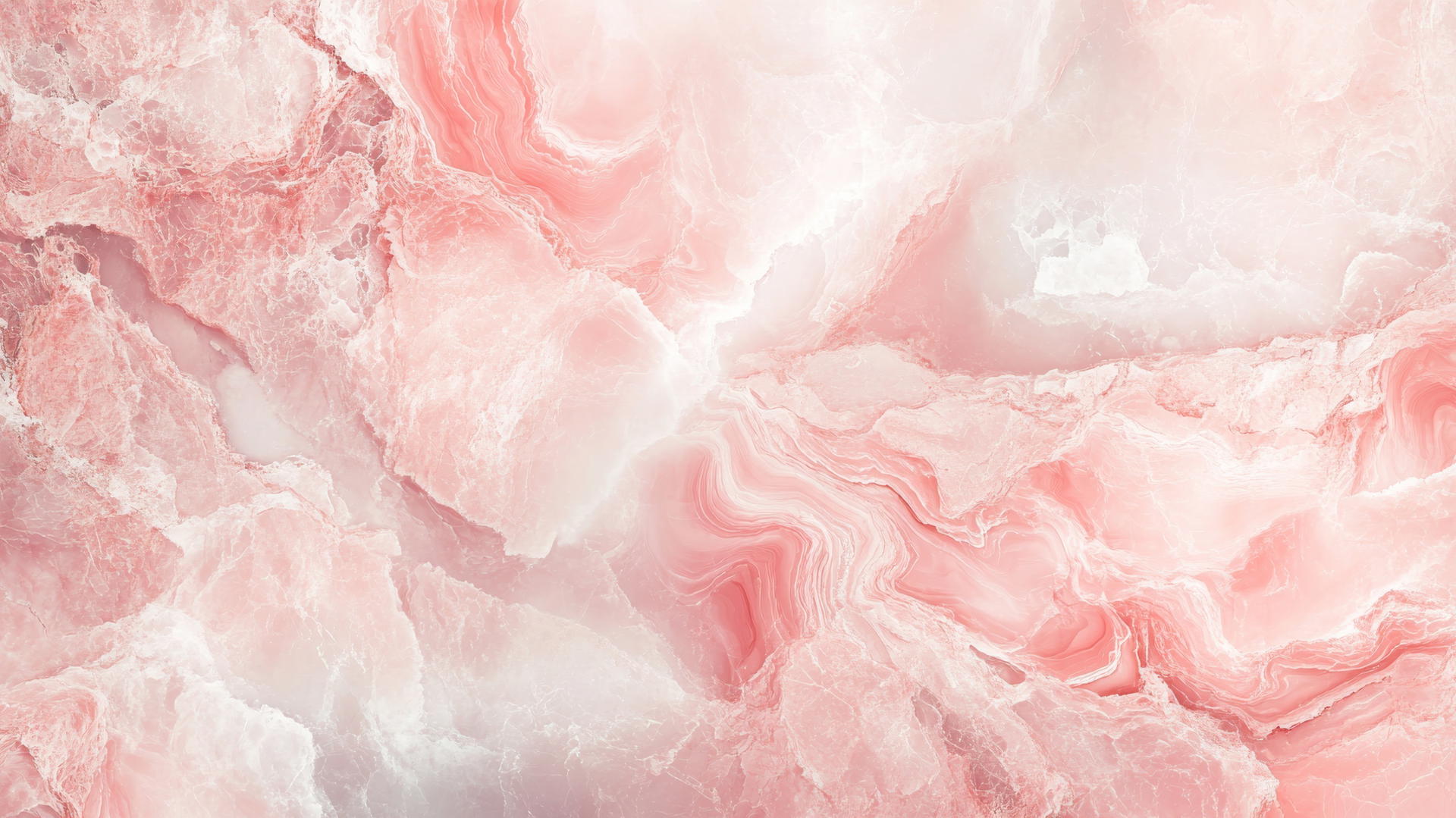 Elegant marble texture with veins of light pink and white, luxurious design.