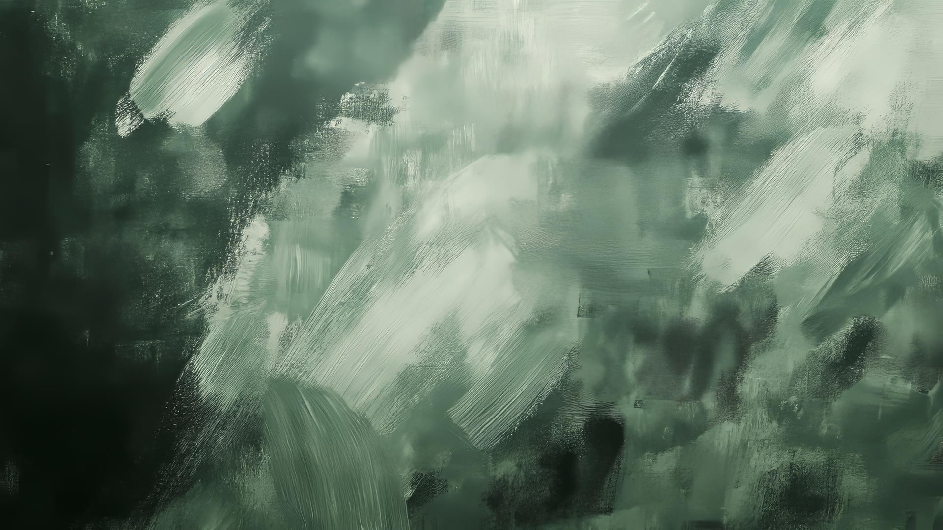 Sage green wallpaper with abstract brush strokes