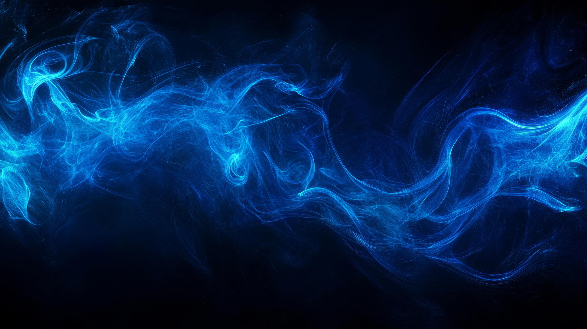 dark blue wallpaper with abstract smoke swirls on black background