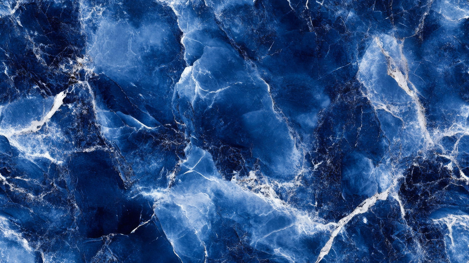 Luxurious royal blue marble texture with white veins