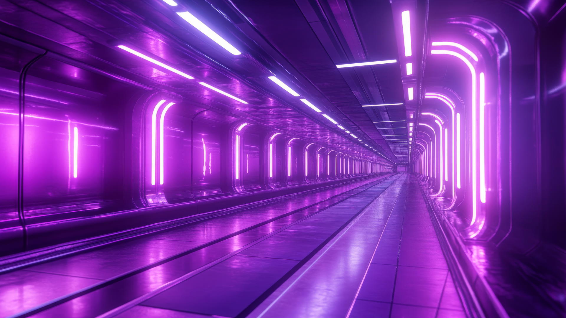 purple aesthetic wallpaper 4k with shiny purple chrome and neon lights