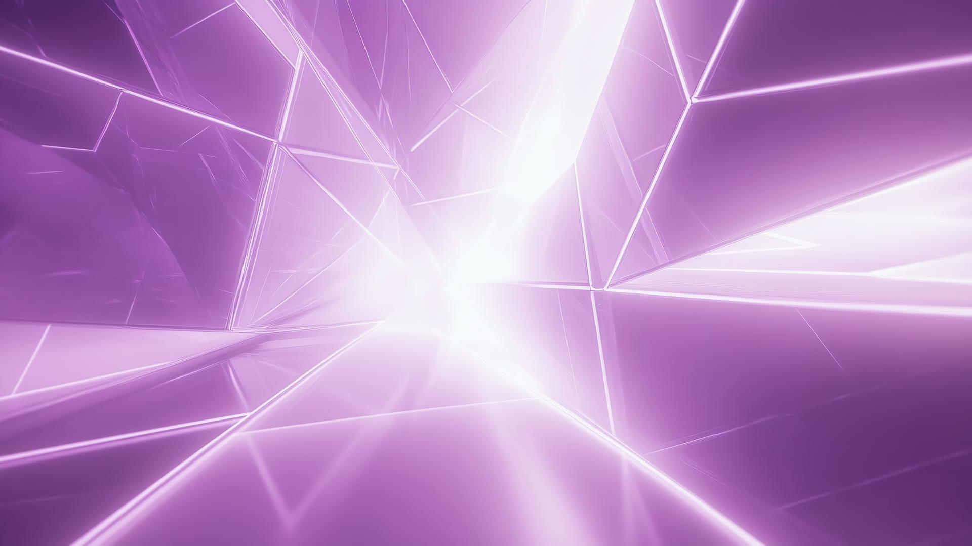 futuristic light purple wallpaper with glowing lines and geometric shapes on white background