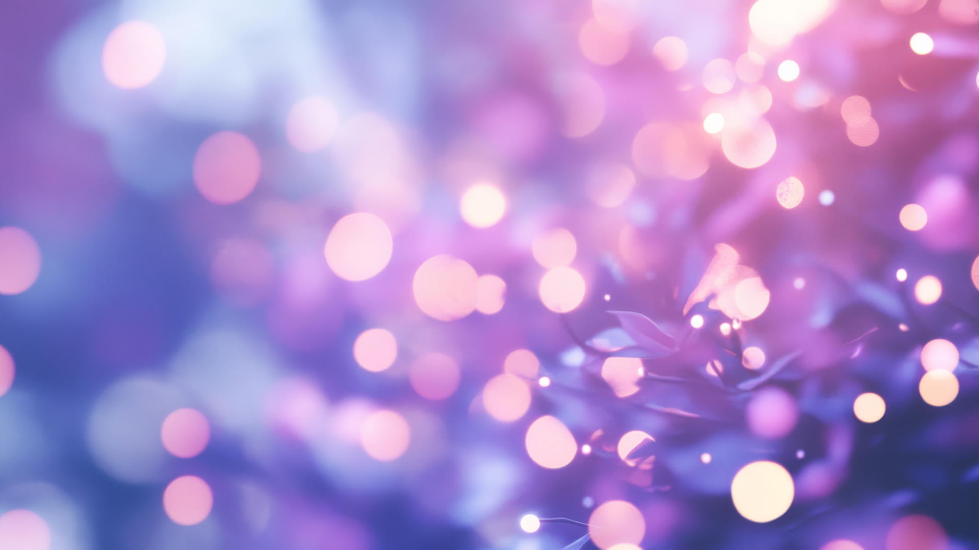 Purple wallpaper aesthetic with gentle bokeh light effects