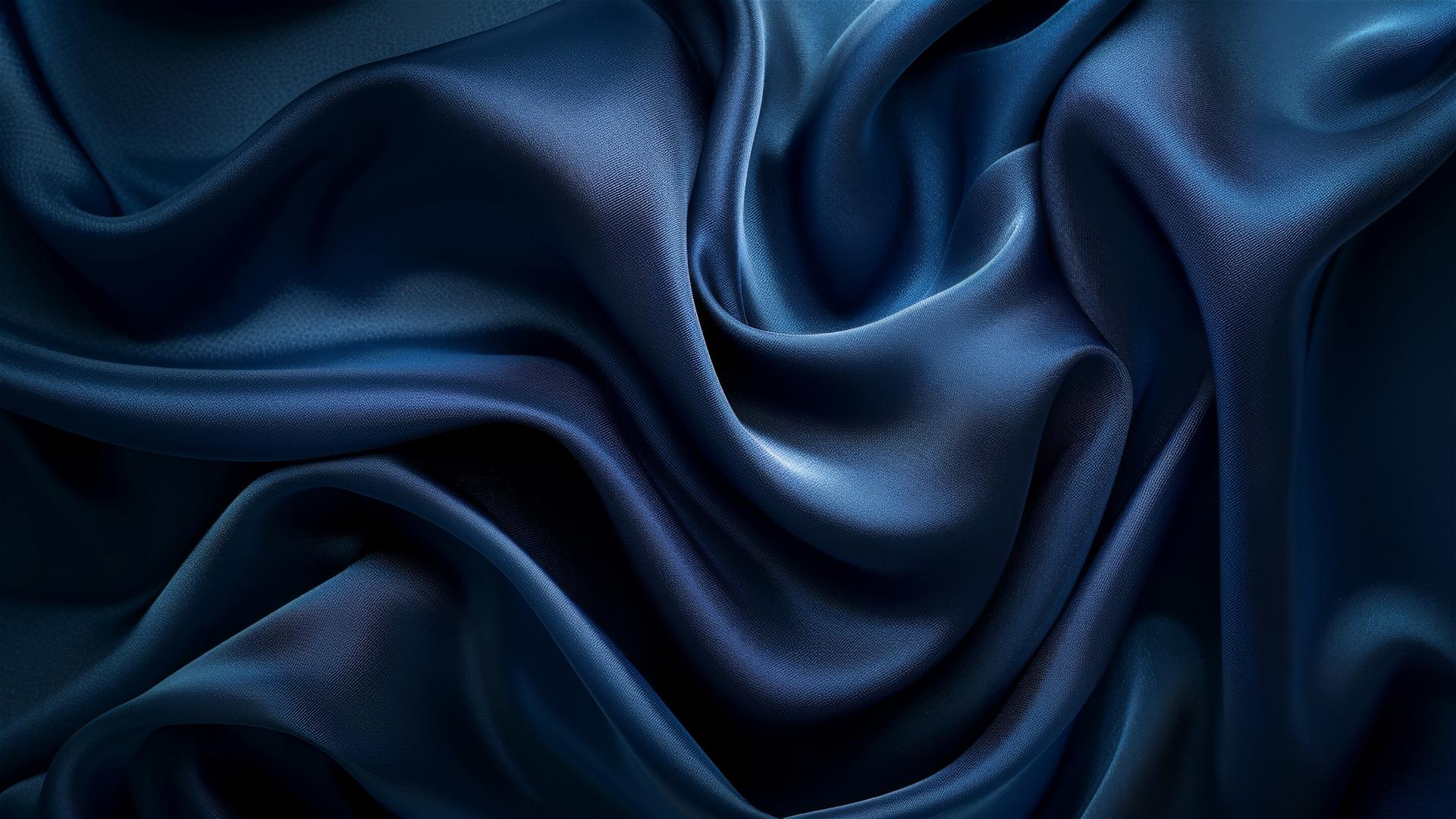 Dark peacock blue flowing shapes