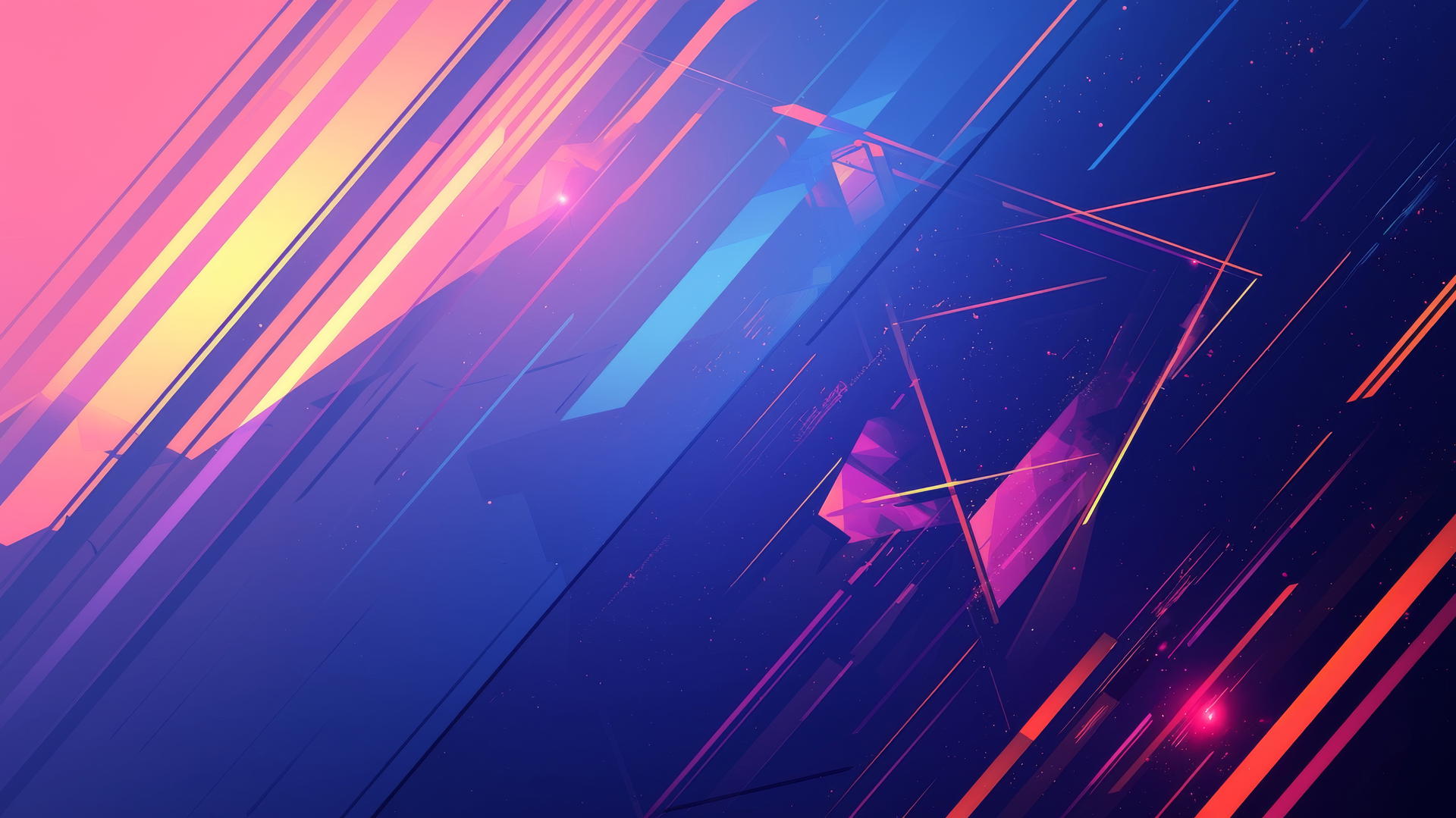 cool wallpapers 4k with sharp geometric shapes, smooth gradients, and neon accents