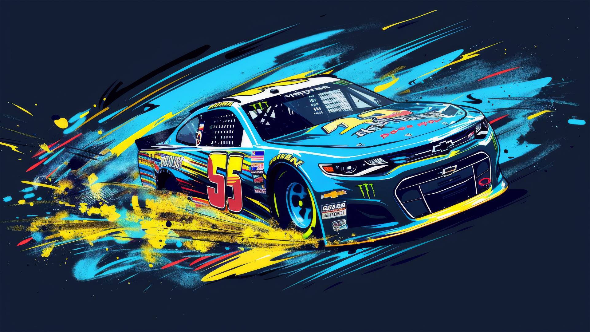 NASCAR-themed t-shirt design