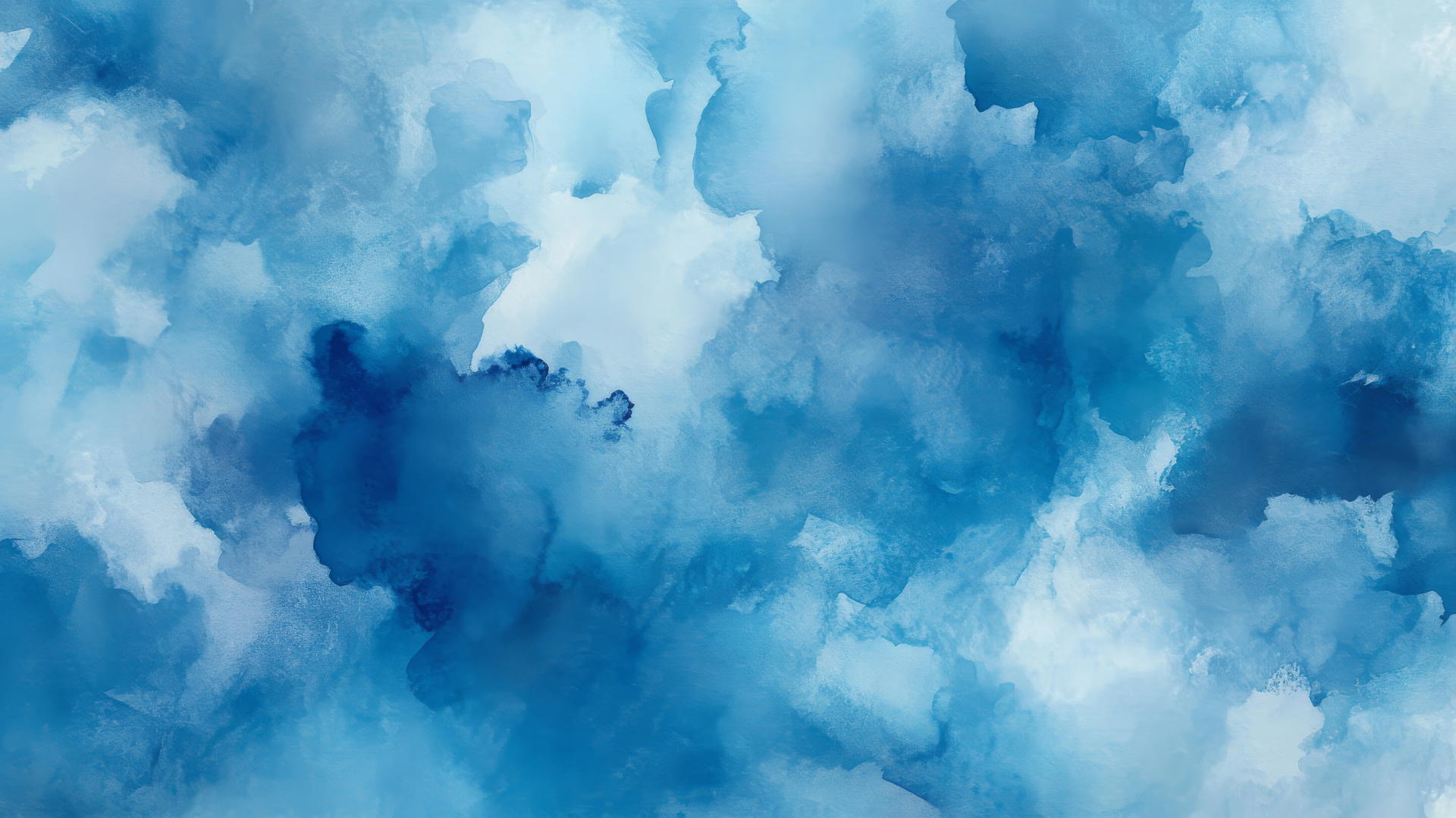 blue aesthetic wallpaper with dreamy watercolor painting in shades of blue