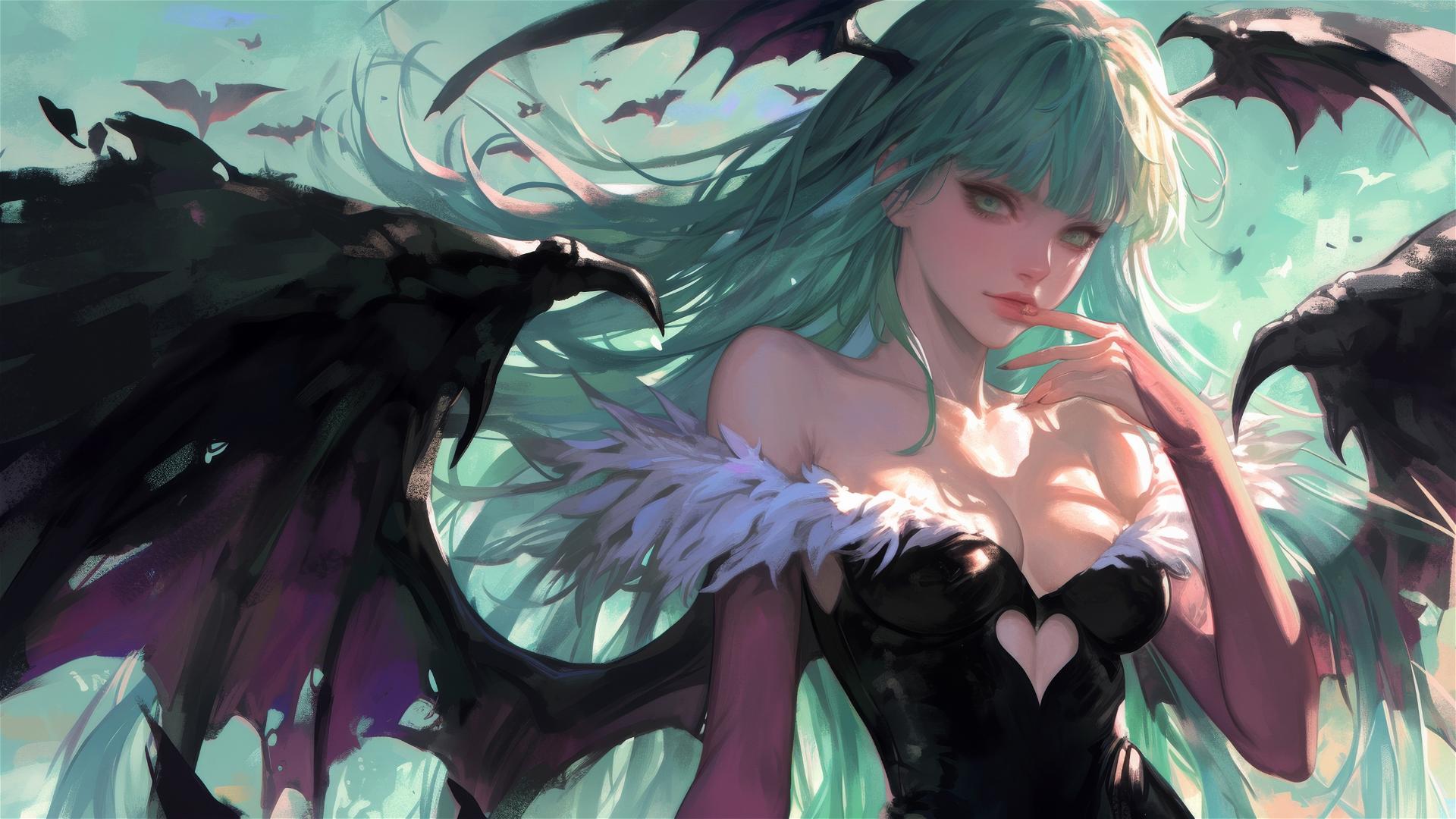Morrigan Aensland in a dynamic pose