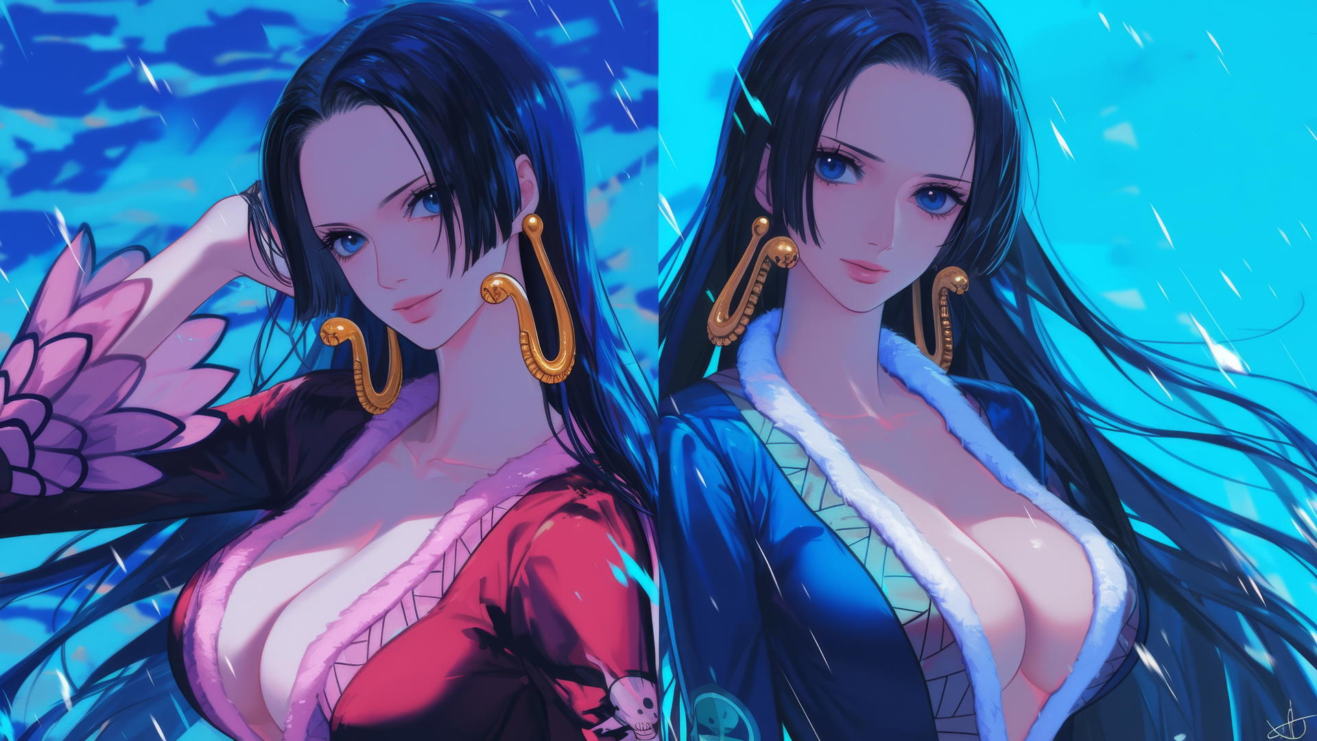 Boa Hancock One Piece character in artistic rendering