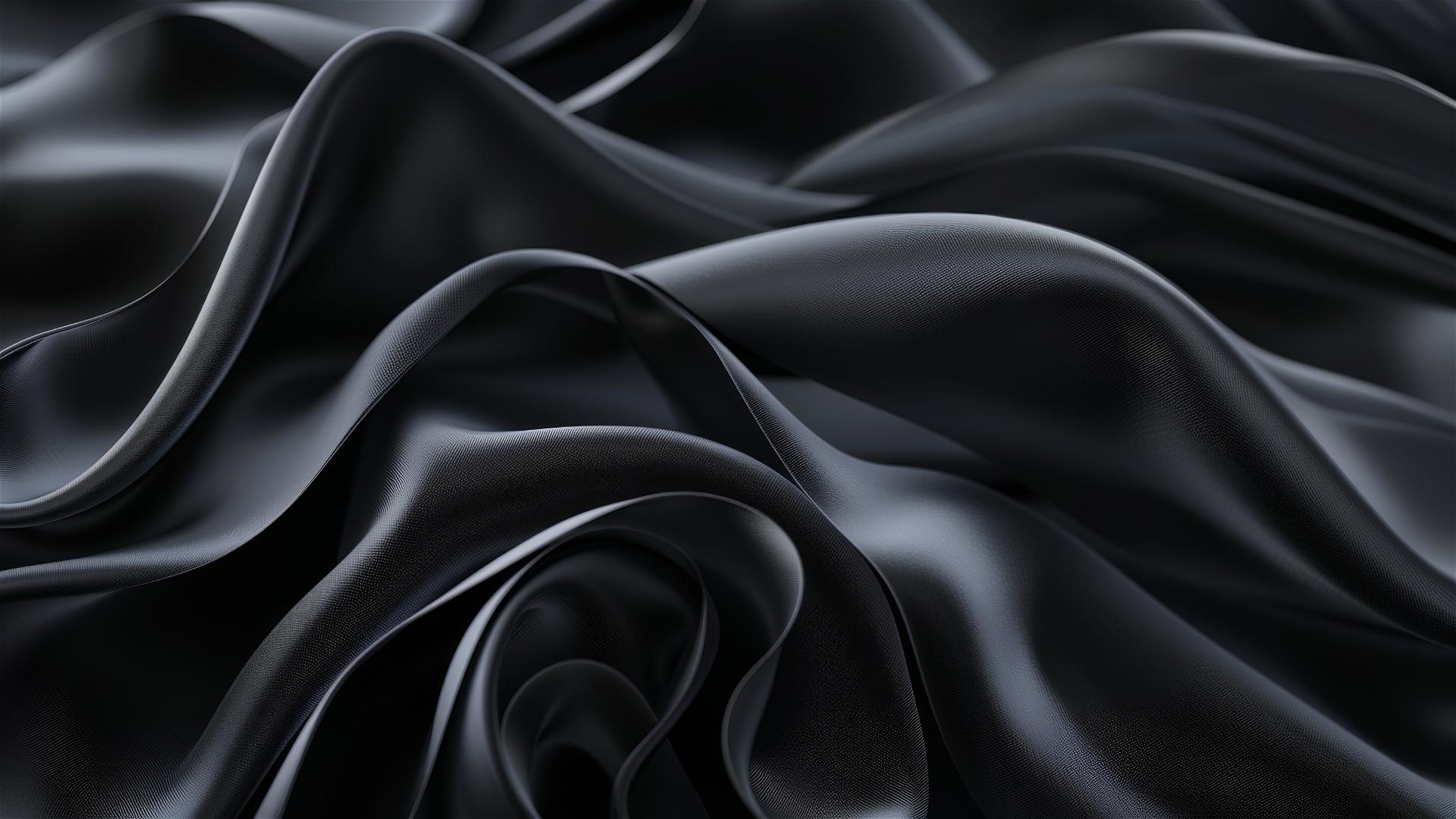 Dark charcoal fluid shapes on iPhone background