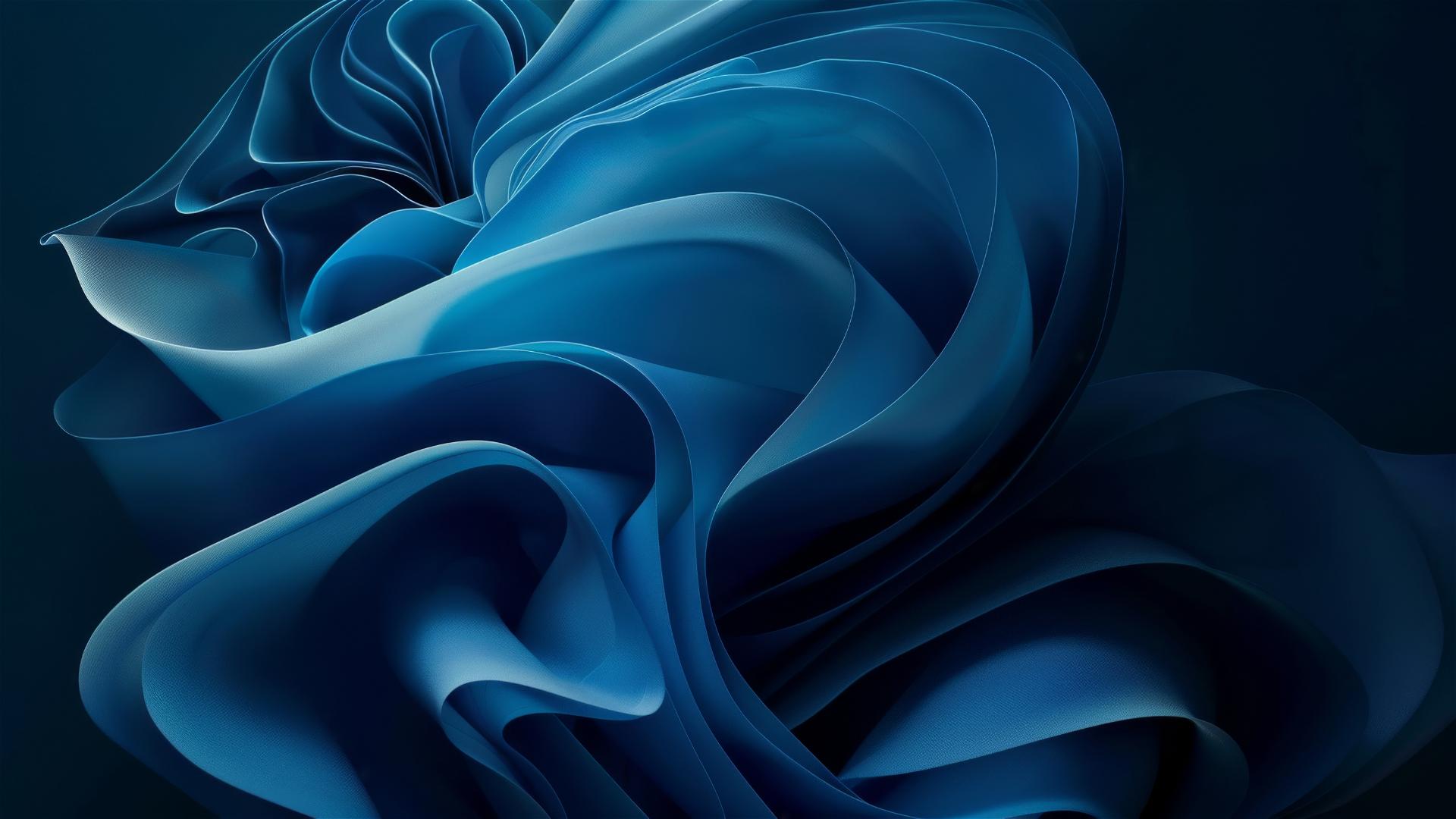 Dark peacock blue shapes on iPhone background
