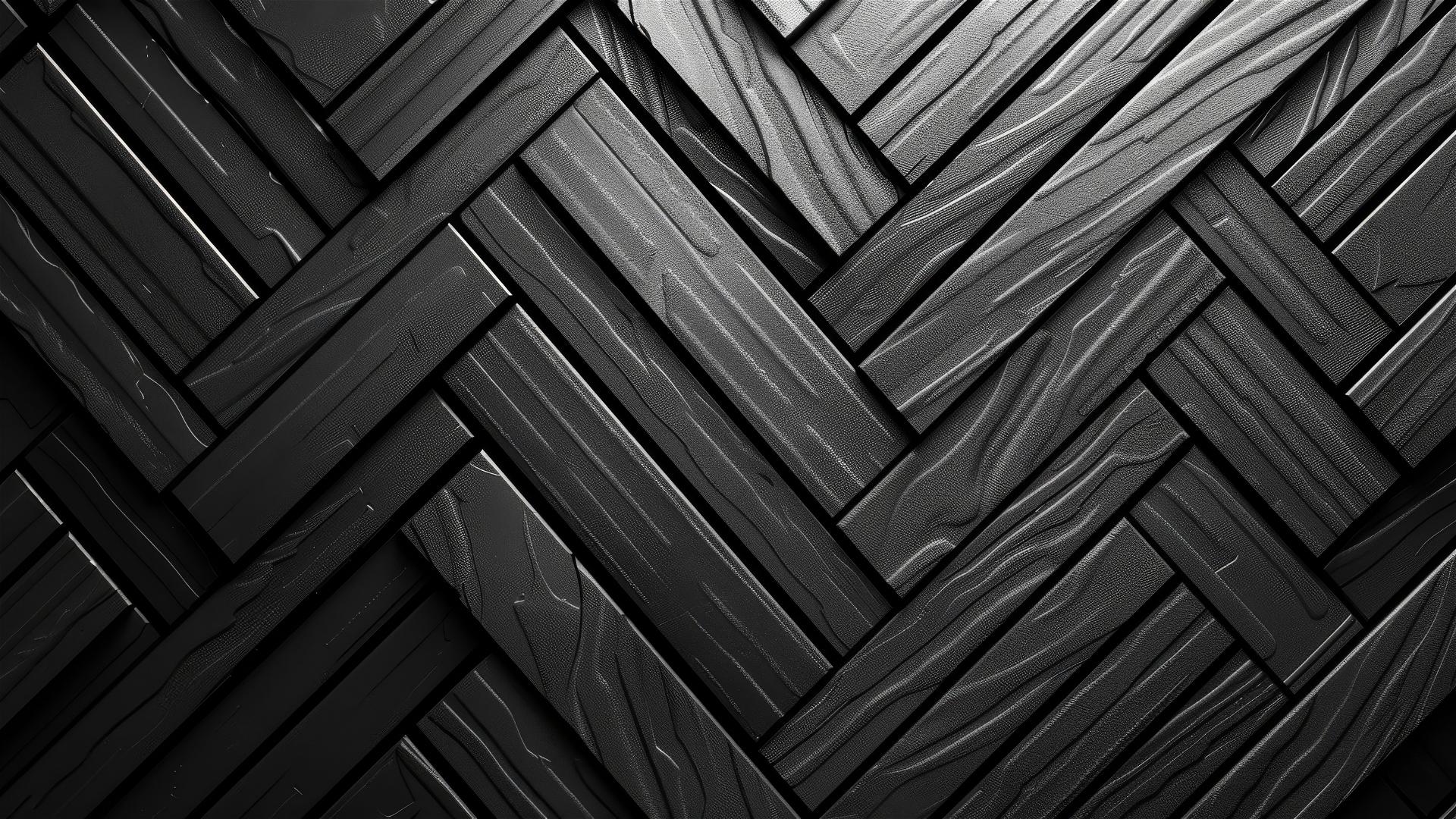 Black abstract design with symmetrical parallelogram tiles and lower third lighting suitable for iPhone