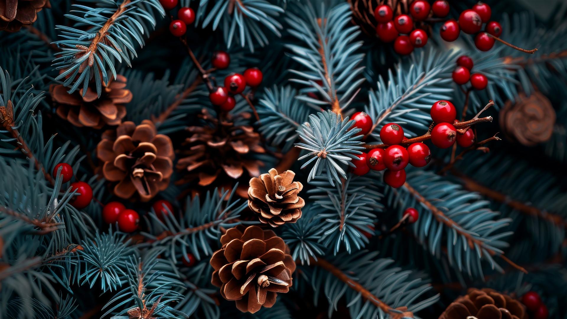 Aesthetic Christmas-themed wallpaper in 4K resolution for iPhone
