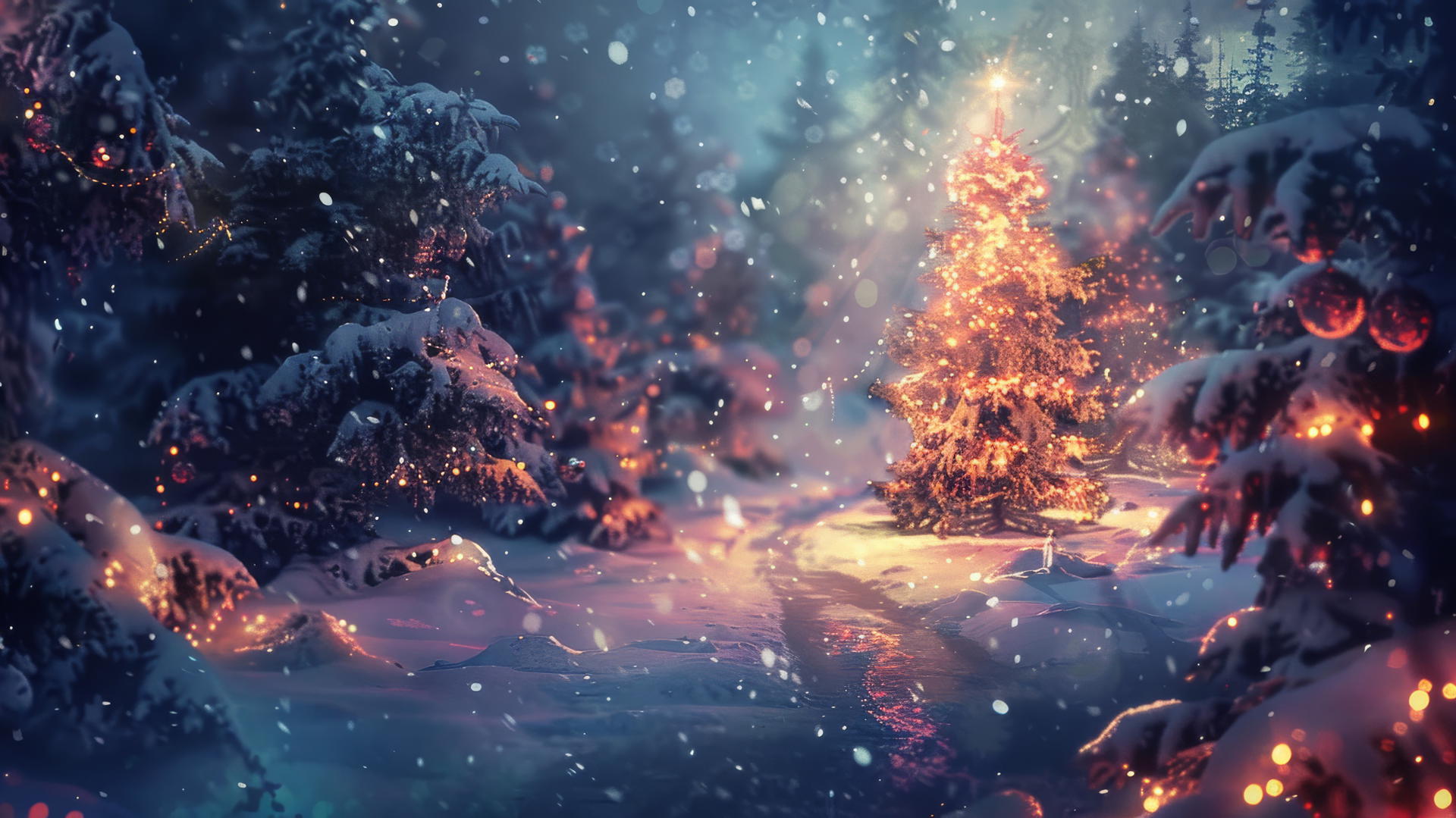 Festive Christmas theme in 4K resolution.