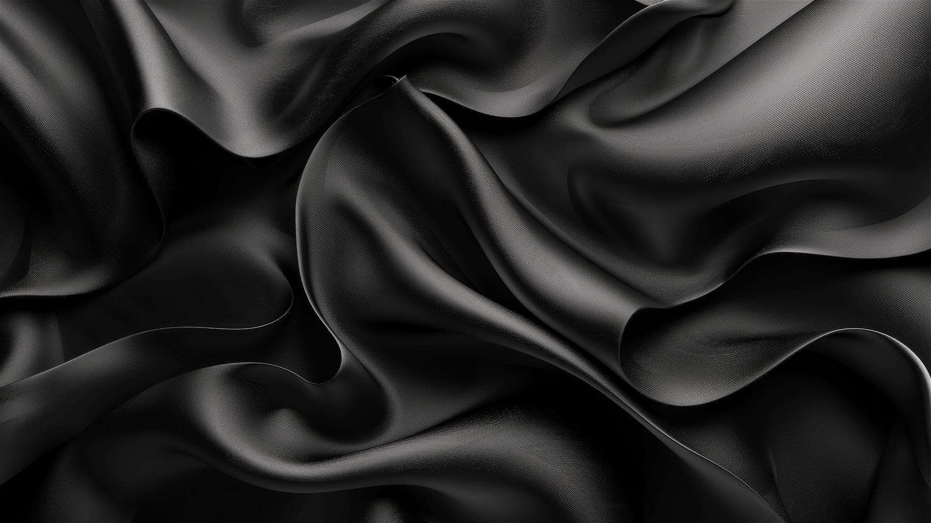 Black iron-colored elegant shapes flowing on iPhone screen