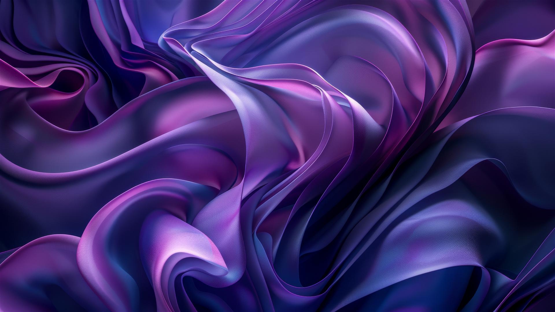 Dark periwinkle flowing shapes, minimalistic and elegant