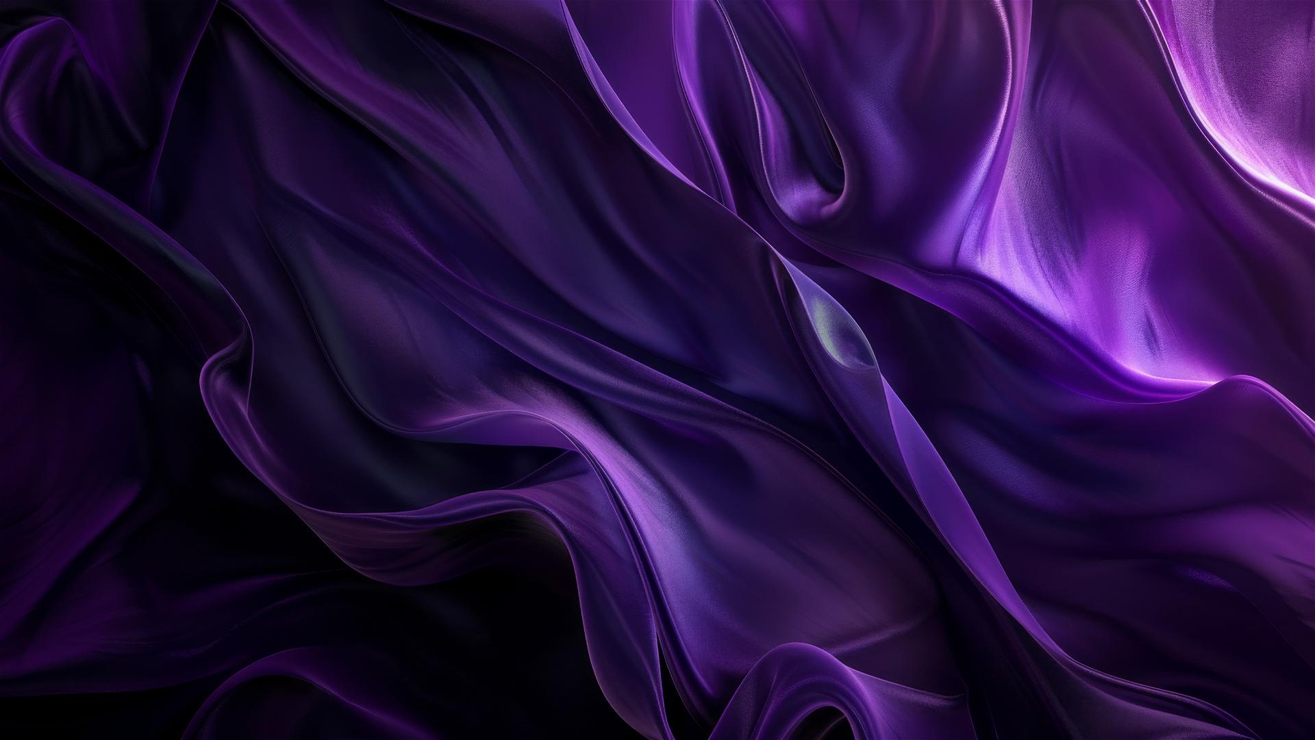 Dark violet flowing shapes on iPhone background
